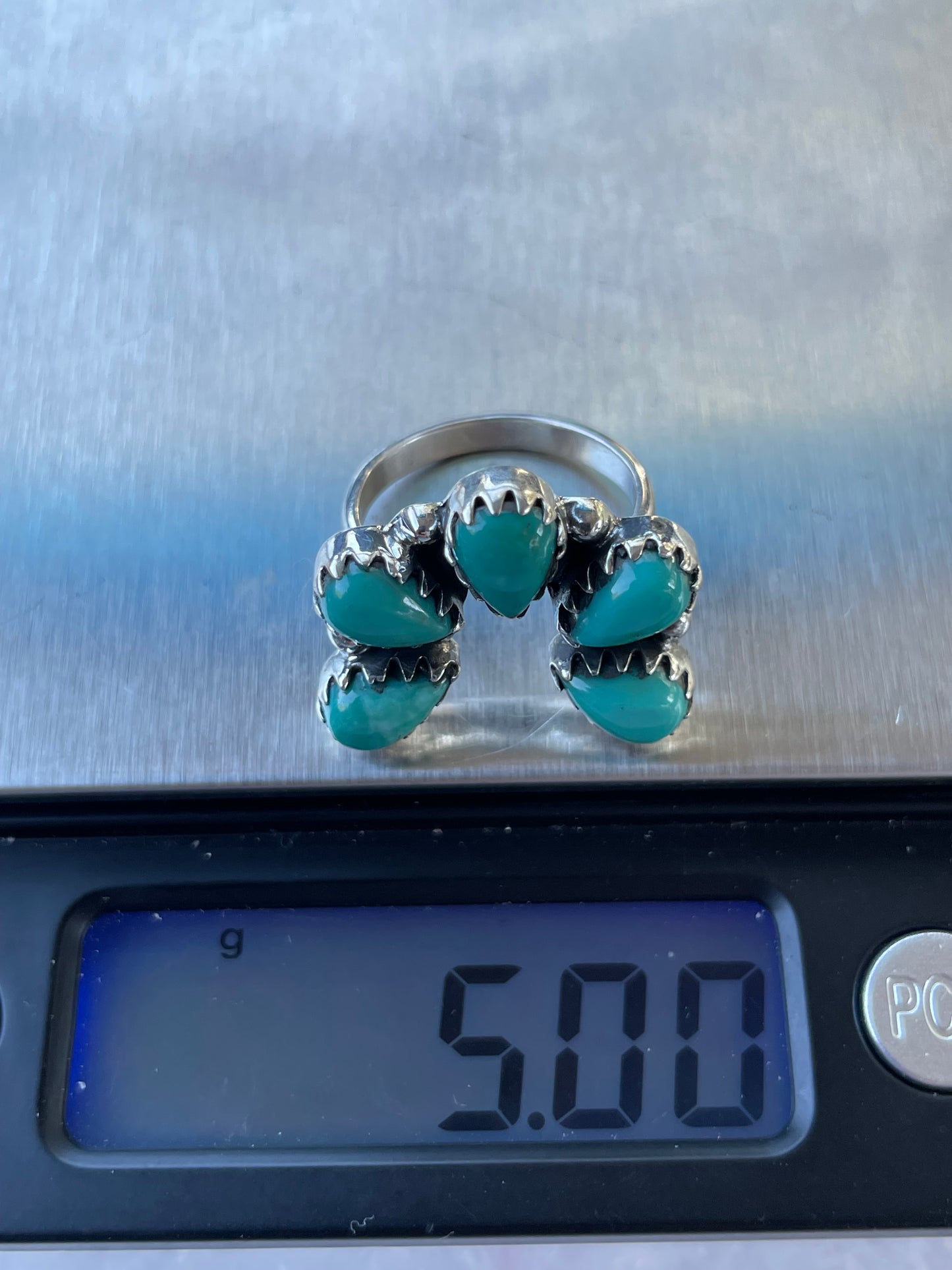 Turquoise Naja Ring Size 6 | 925 Sterling Silver B931