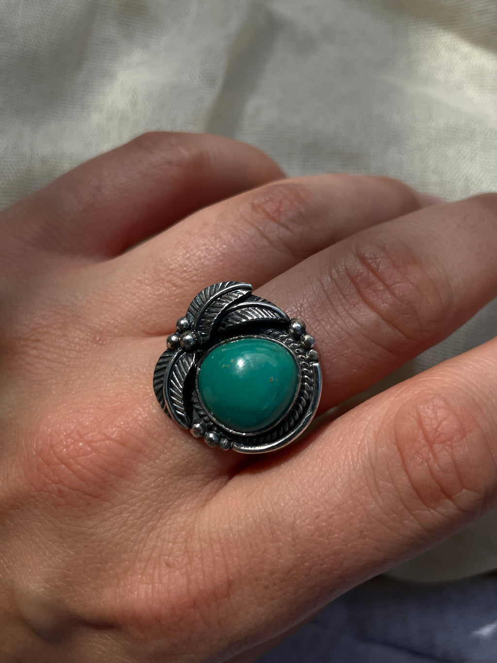 Turquoise Ring Size 9 | 925 Sterling Silver C925