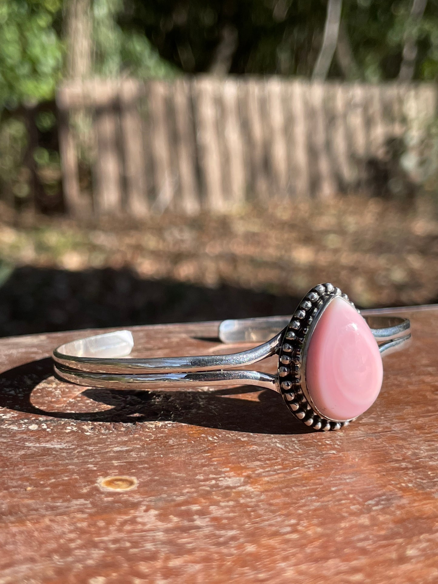 Pink Conch Cuff Bracelet | 925 Sterling Silver Southwest D117
