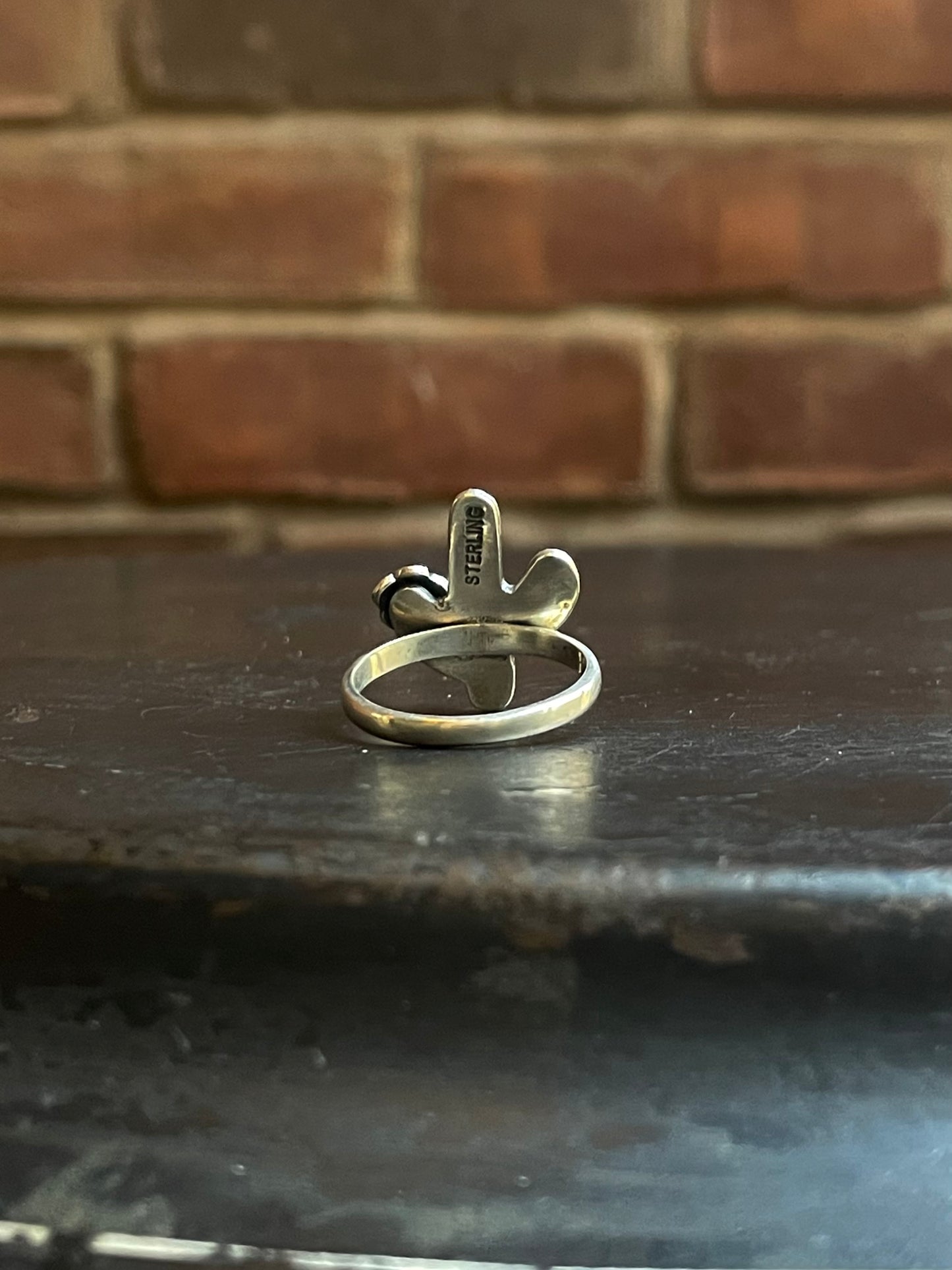 Pink Conch Cactus Ring Size 8.75 | Sterling Silver E902