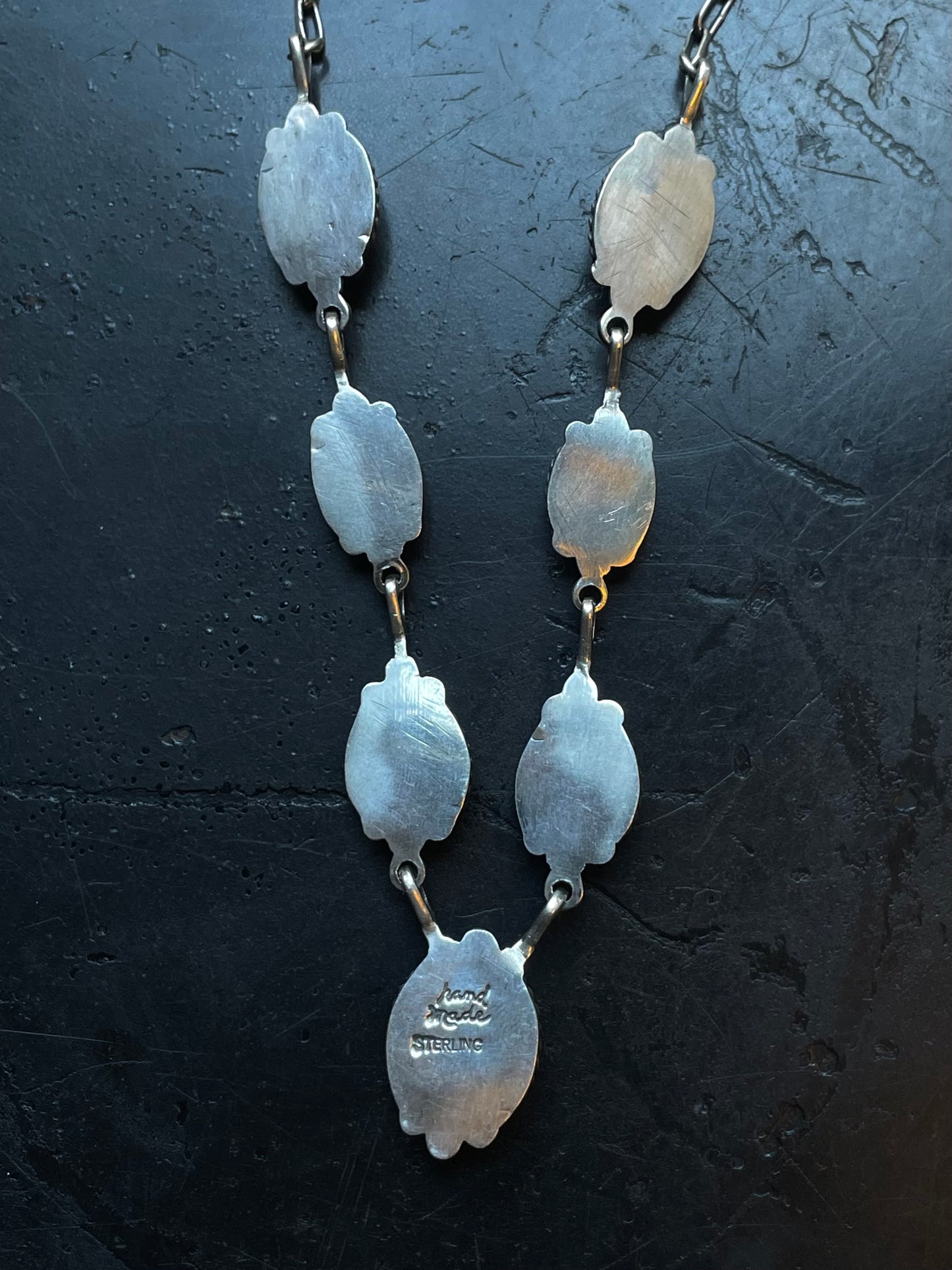 Pink Conch Lariat Necklace | 925 Sterling Silver E349
