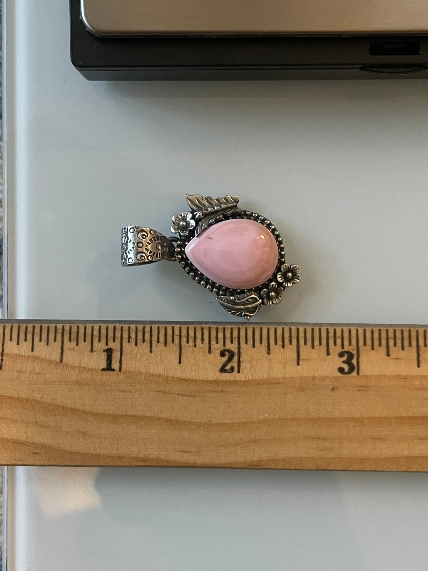 Pink Conch Floral Pendant | 925 Sterling Silver E505