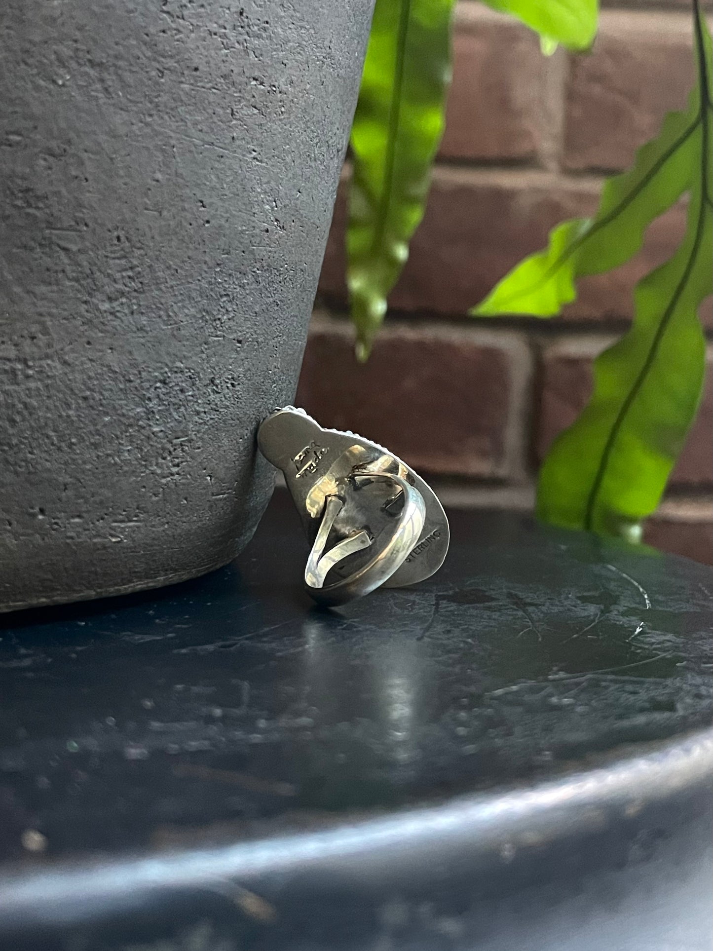 Pink Conch Floral Ring Size 8.5 | 925 Sterling Silver C577
