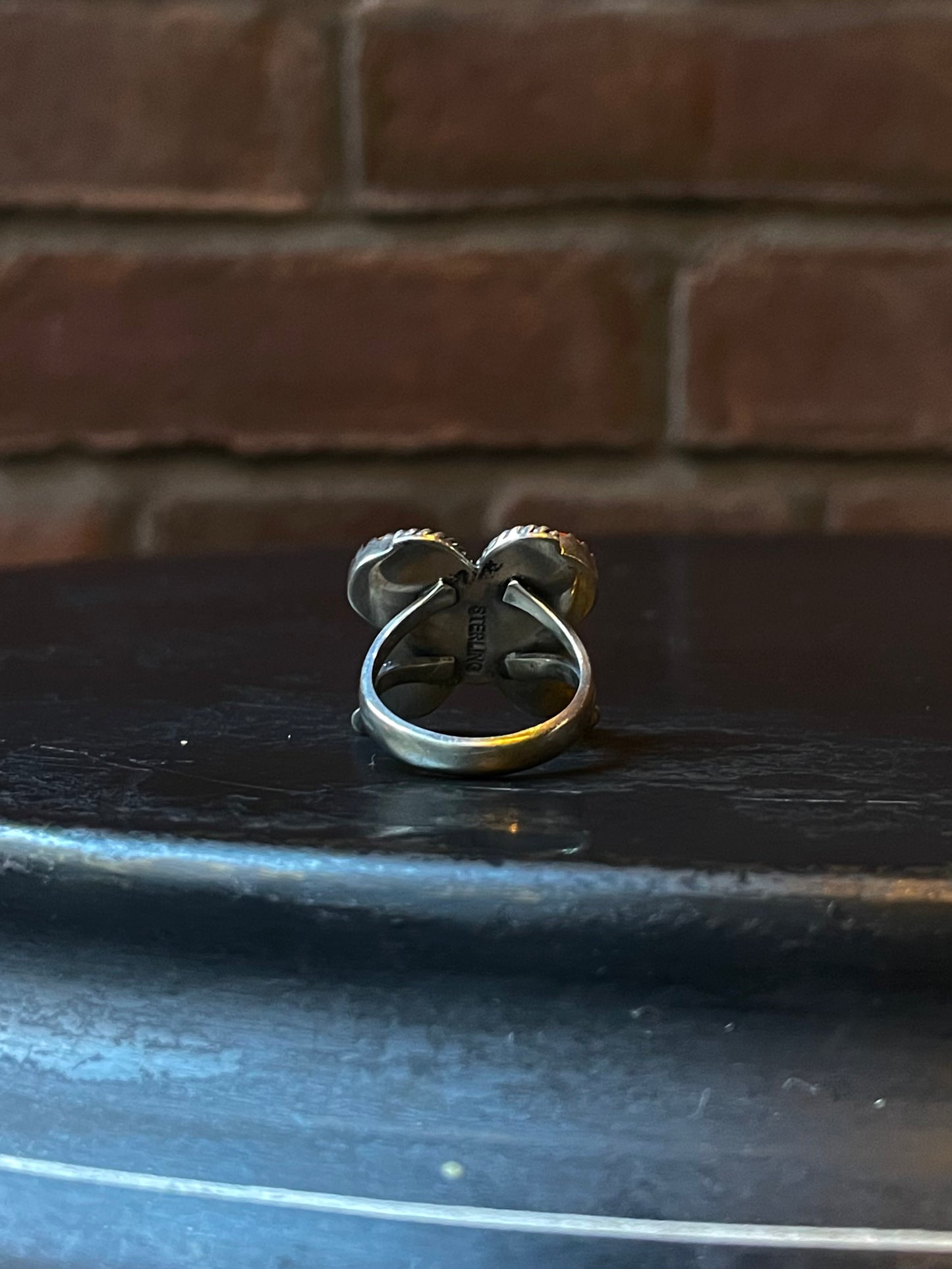 Spiny Oyster Butterfly Ring Size 6.75 | 925 Sterling Silver E421
