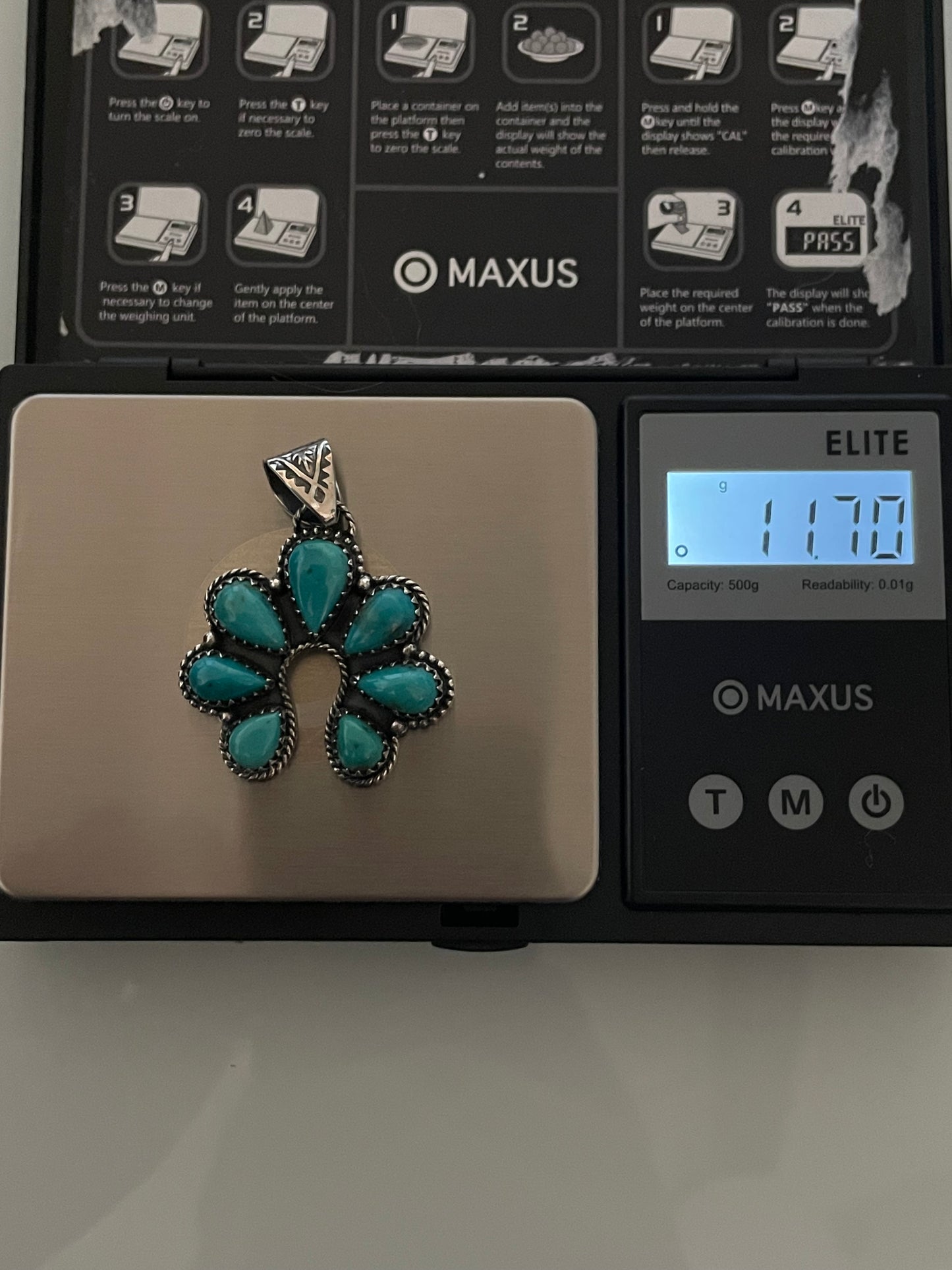 Turquoise Naja Pendant | 925 Sterling Silver E226