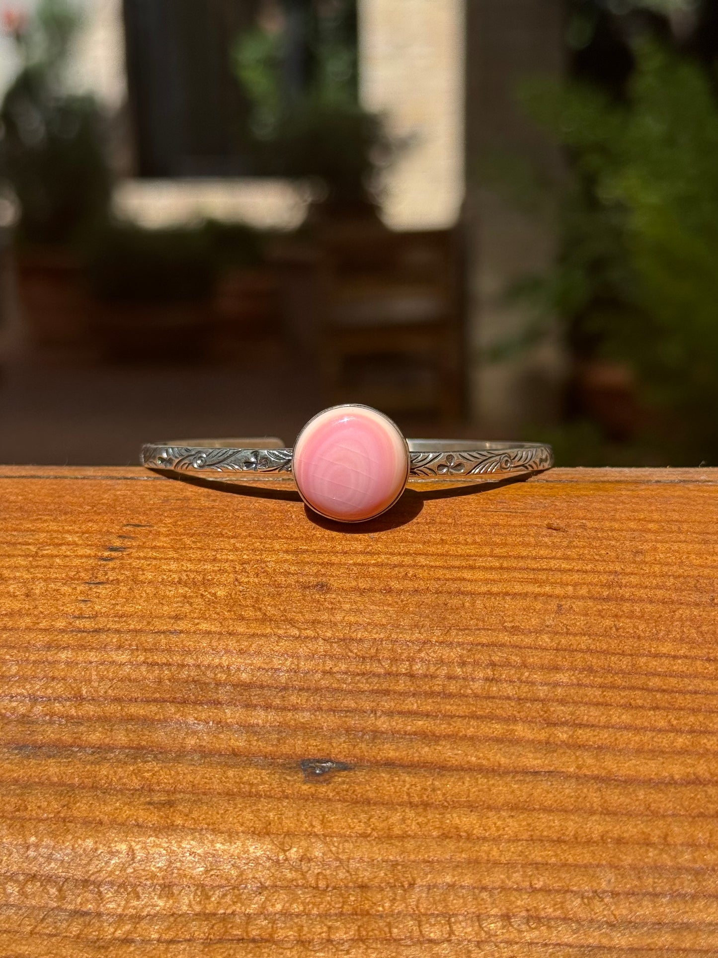 Pink Conch Cuff | Sterling Silver | A642