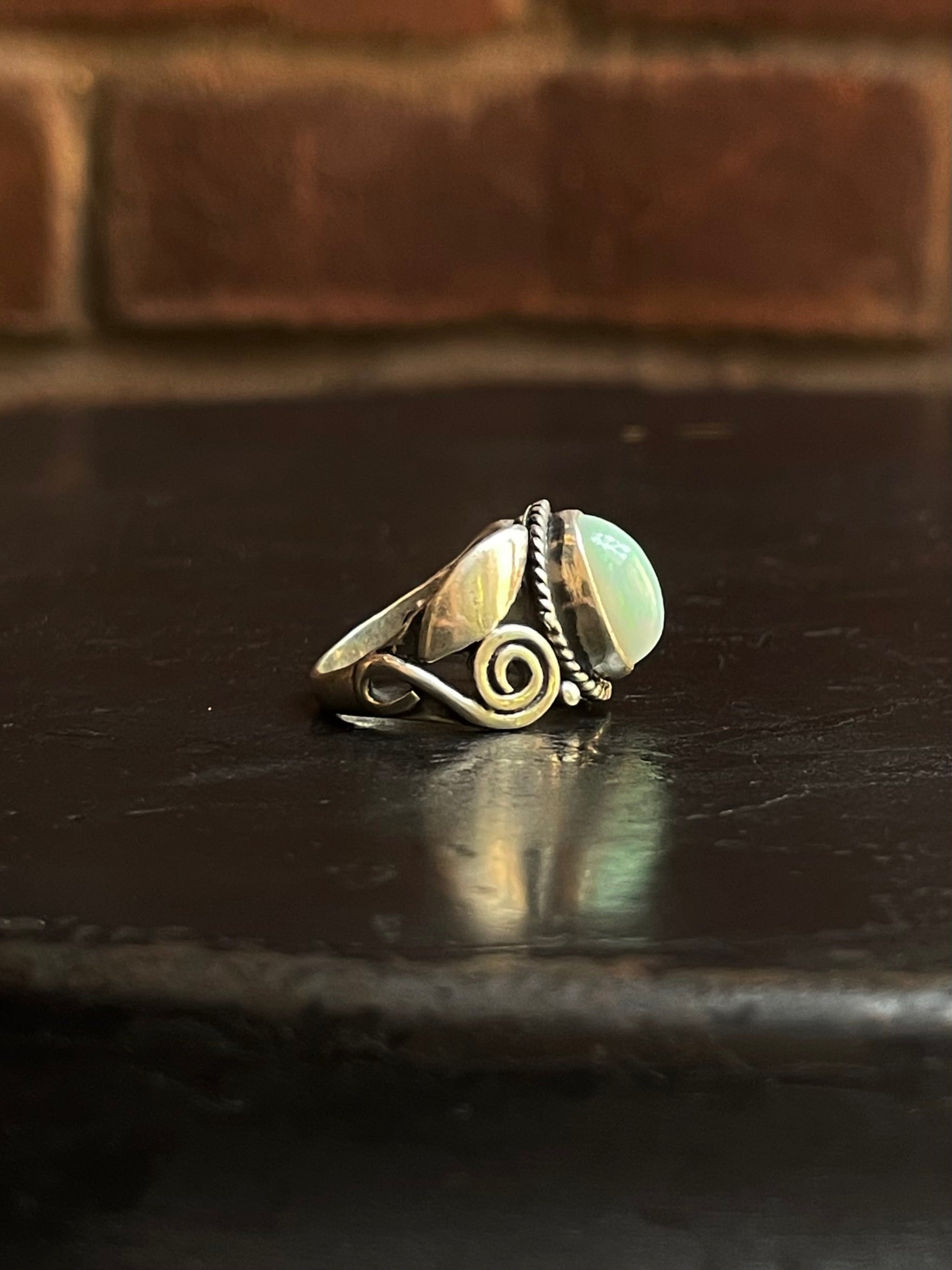 Opal Ring Size 6 | Handcrafted 925 Sterling Silver G646