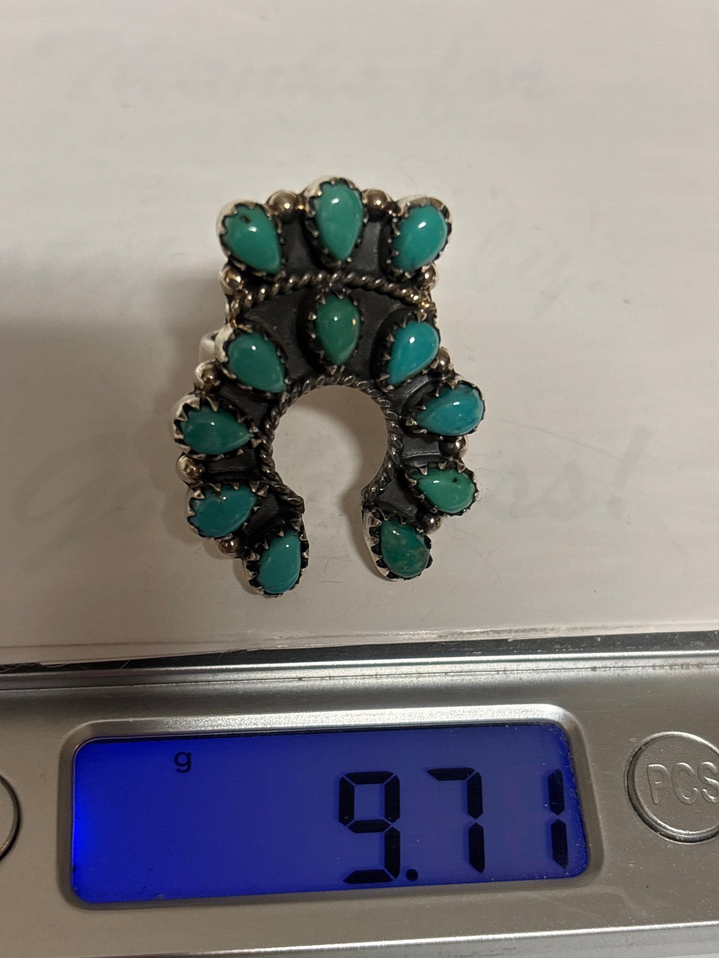 Turquoise Naja Ring Size 6.75 | 925 Sterling Silver C931