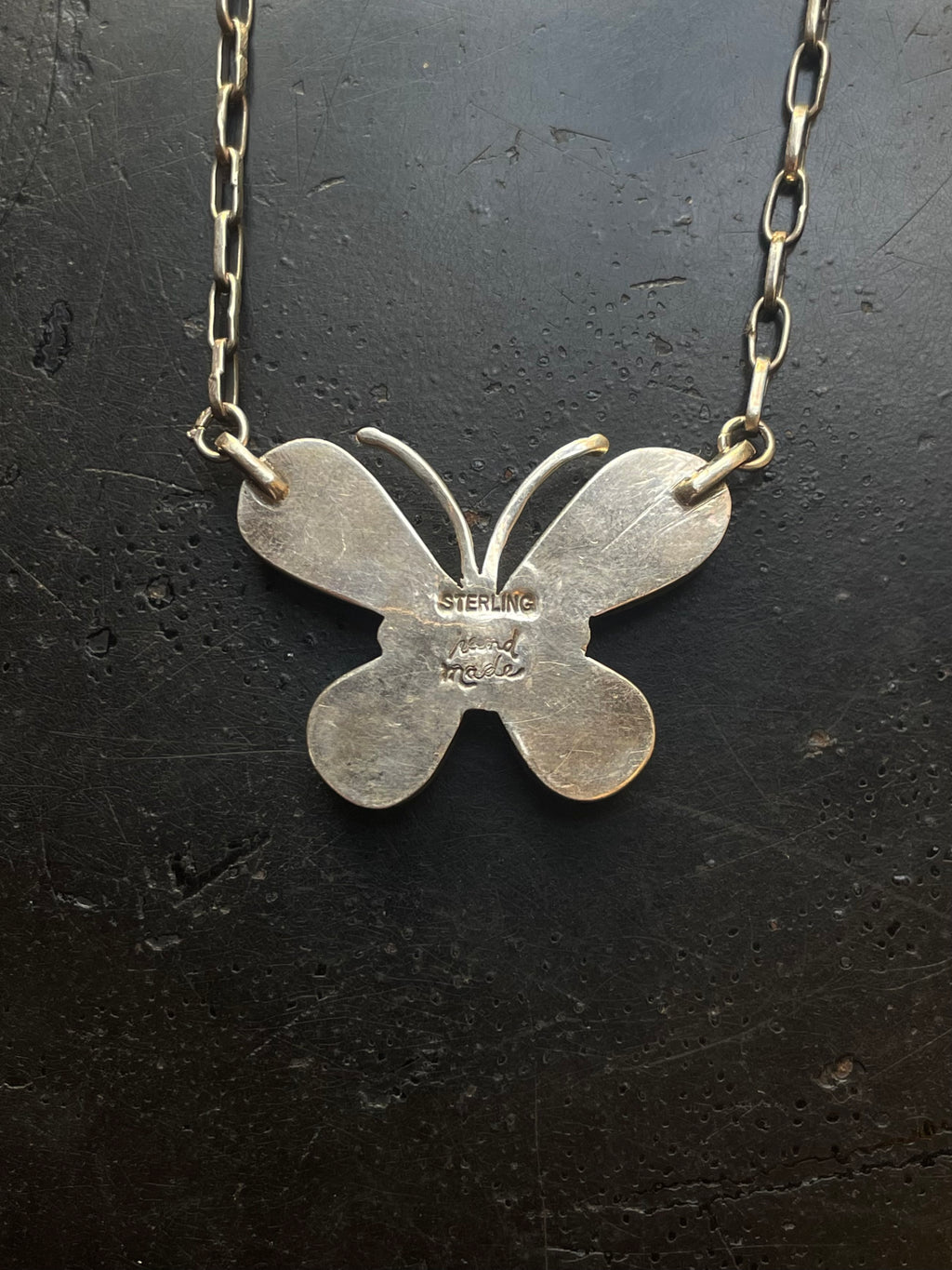 Turquoise Butterfly Necklace | 925 Sterling Silver G601