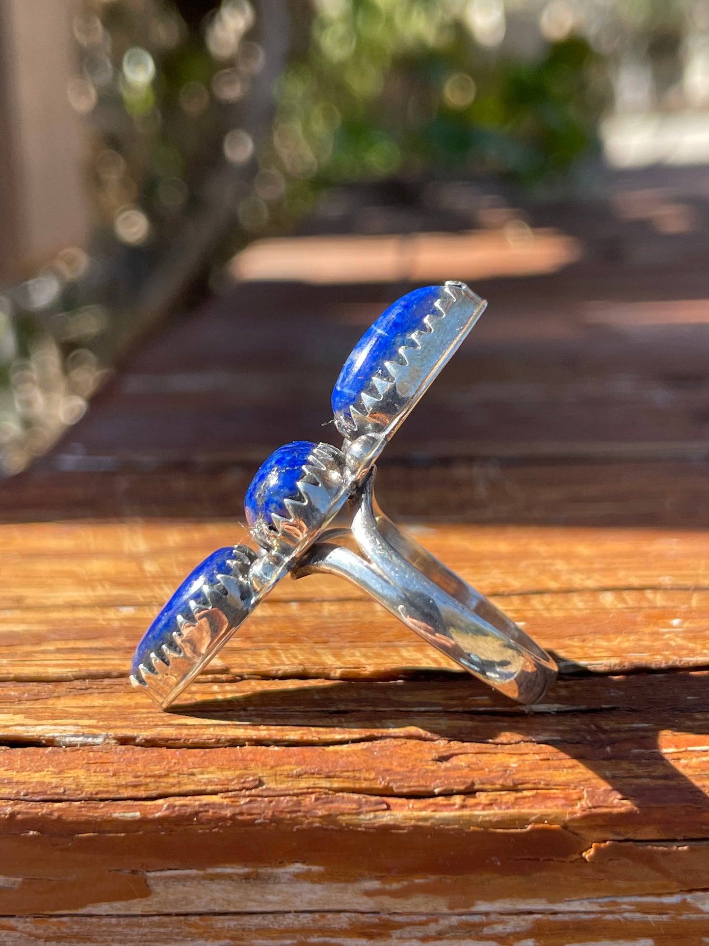 Lapis Ring | 925 Sterling Silver | Size 9 B948