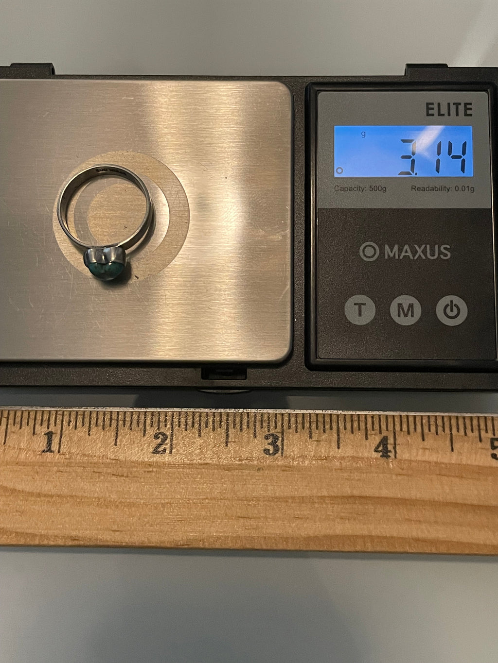 Kingman Turquoise Heart Ring | Sterling Silver | Size 8 G371