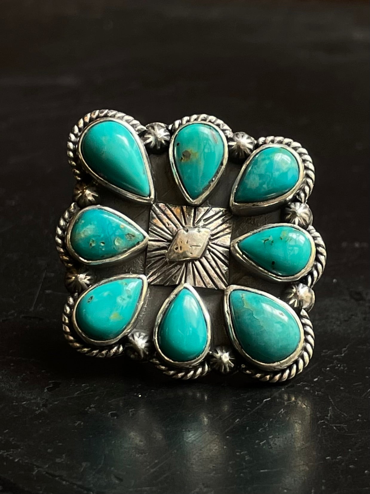 Kingman Turquoise Ring Size 6 | 925 Sterling Silver G471