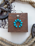 Turquoise Naja Pendant | 925 Sterling Silver G687