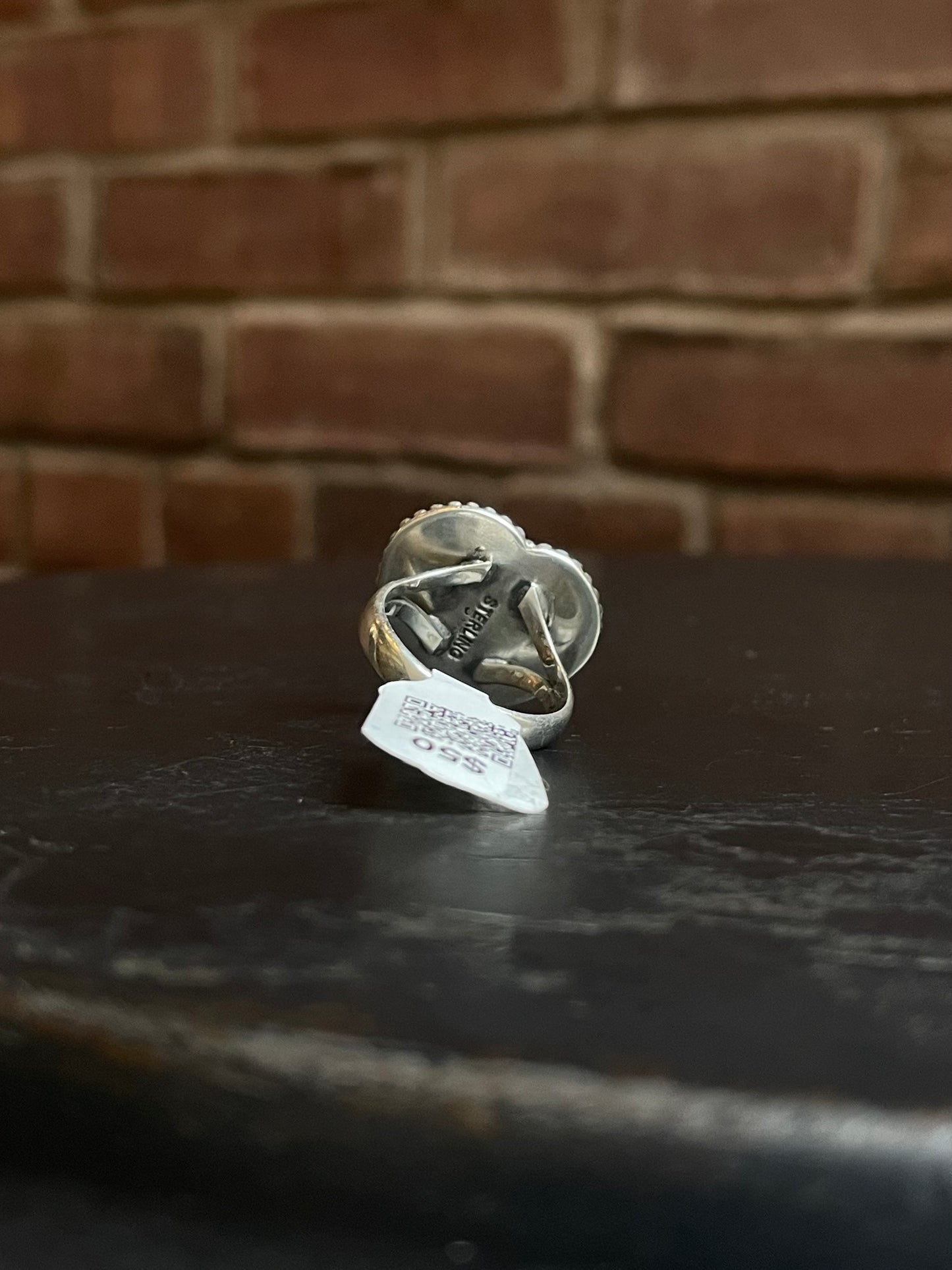 Pink Conch Heart Ring | Sterling Silver | Size 7 | A360