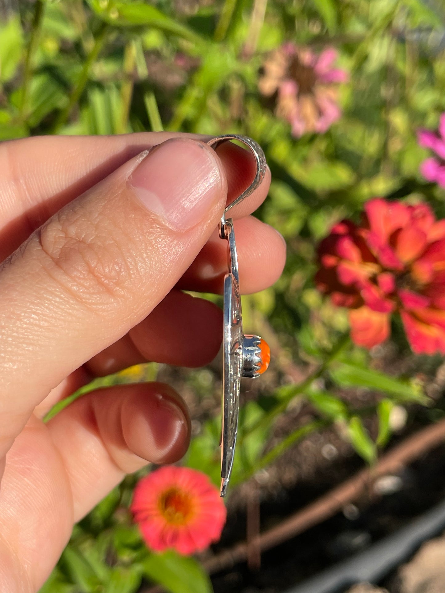 Spiny Oyster Thunderbird Pendant | Sterling Silver 925 B482