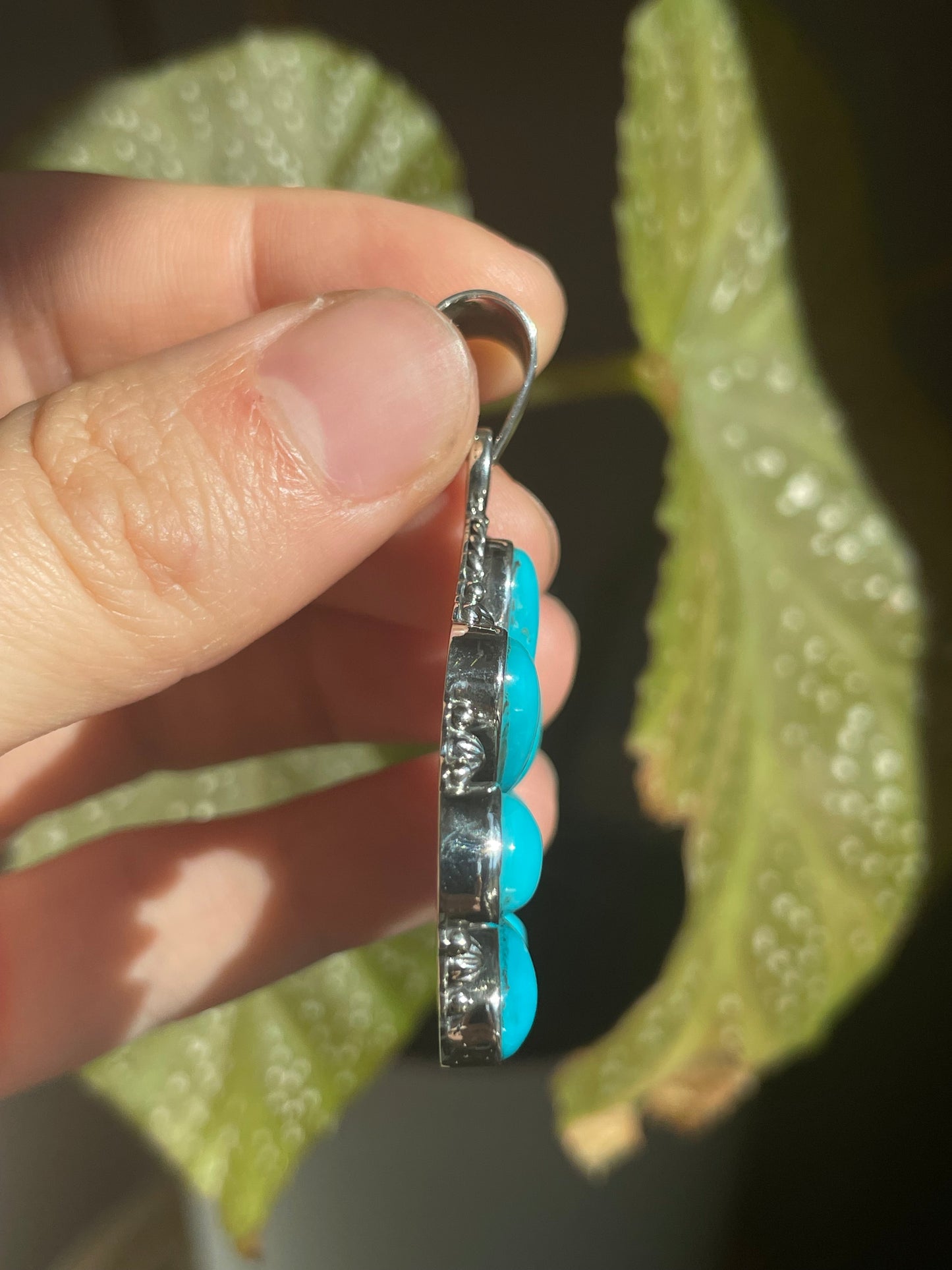 Turquoise Naja Pendant | Sterling Silver 925 B839