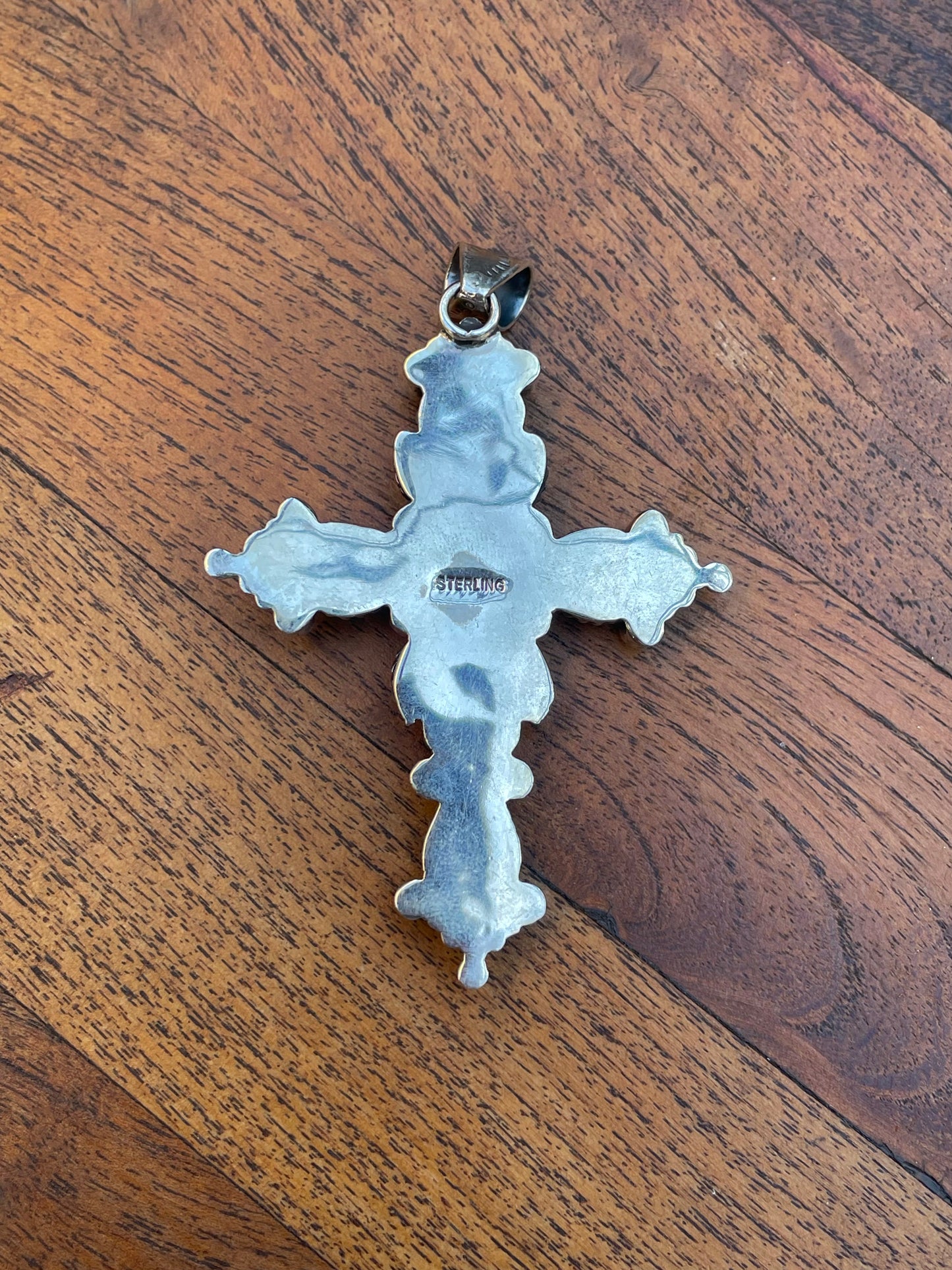 Turquoise Cross Pendant | 925 Sterling Silver C819