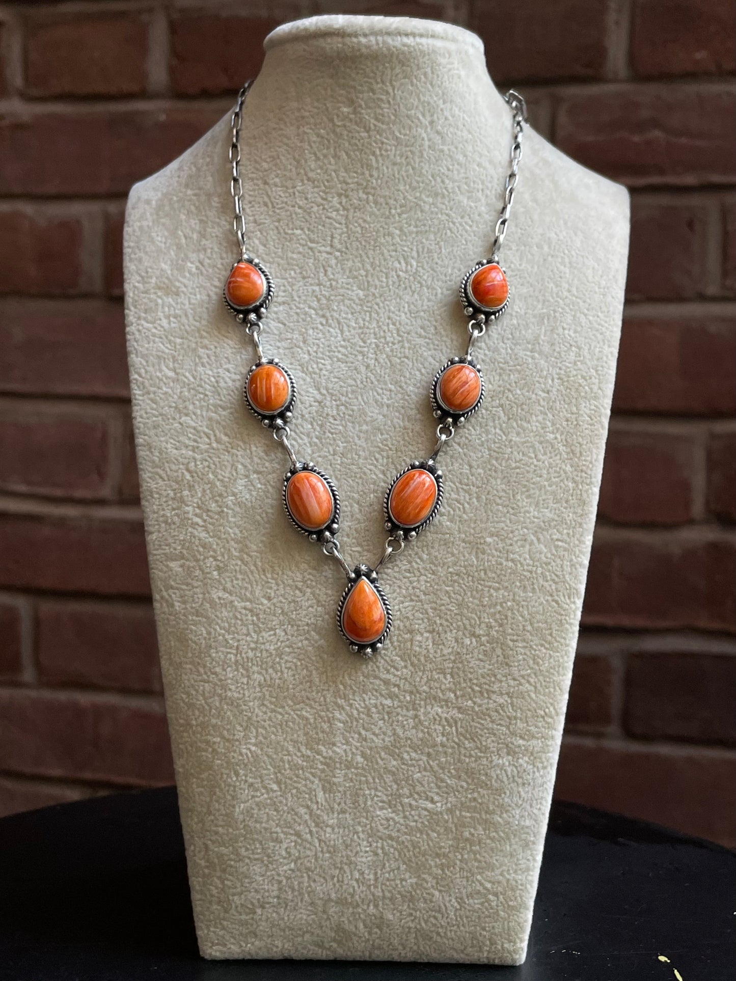 Spiny Oyster Necklace | Sterling Silver Southwestern E834