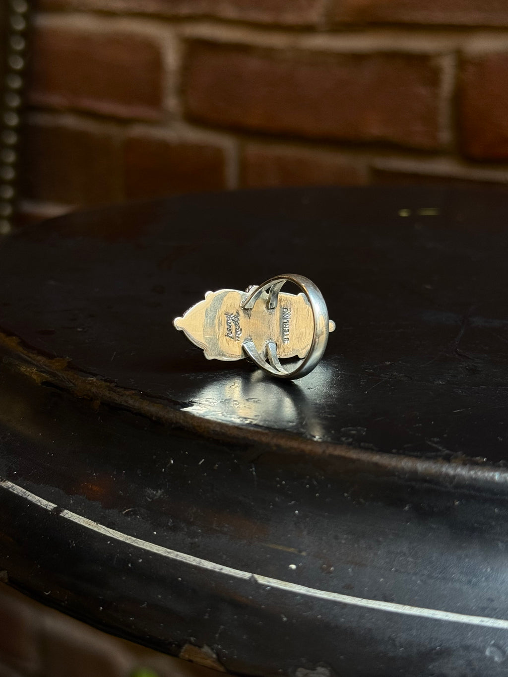 Spiny Oyster Flower Ring | Sterling Silver | Size 8.5 | A906