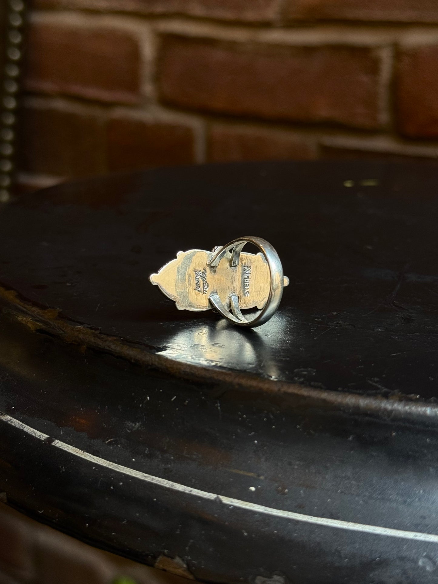 Spiny Oyster Flower Ring | Sterling Silver | Size 8.5 | A906