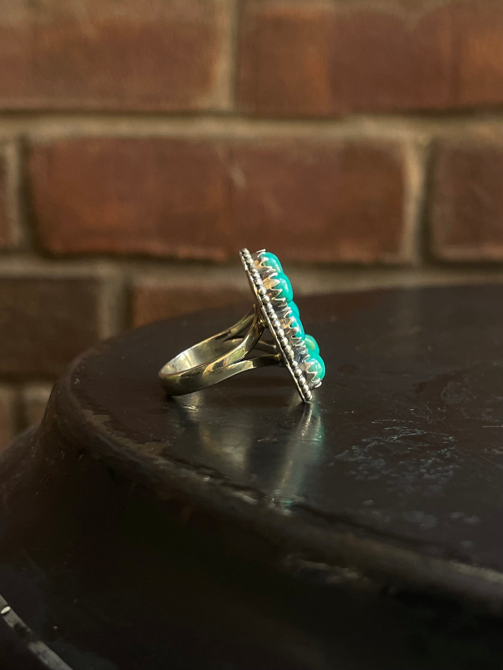 Kingman Turquoise Naja Ring Size 7 | 925 Sterling Silver G559