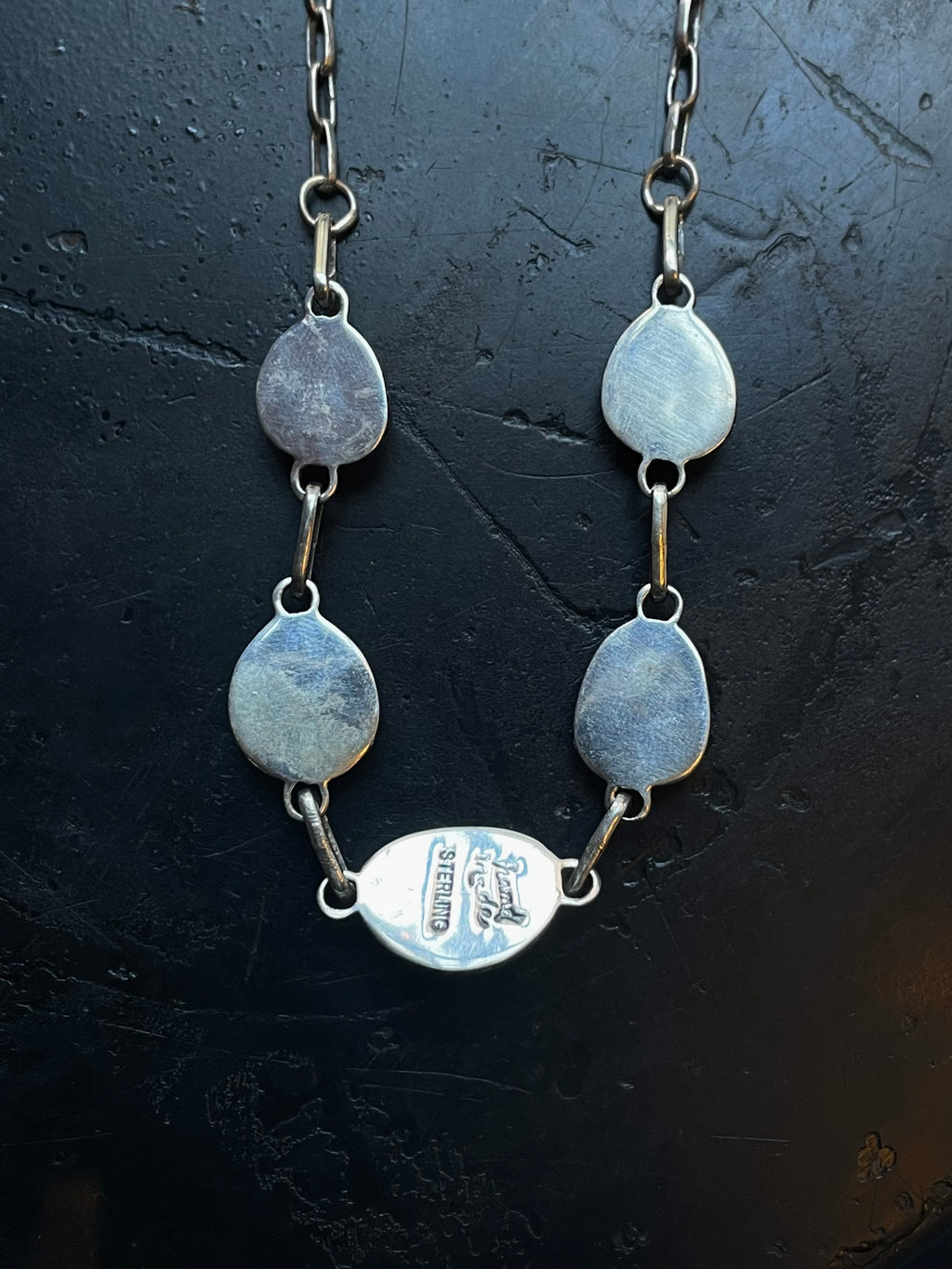 Kingman Turquoise Station Necklace | 925 Sterling Silver E620