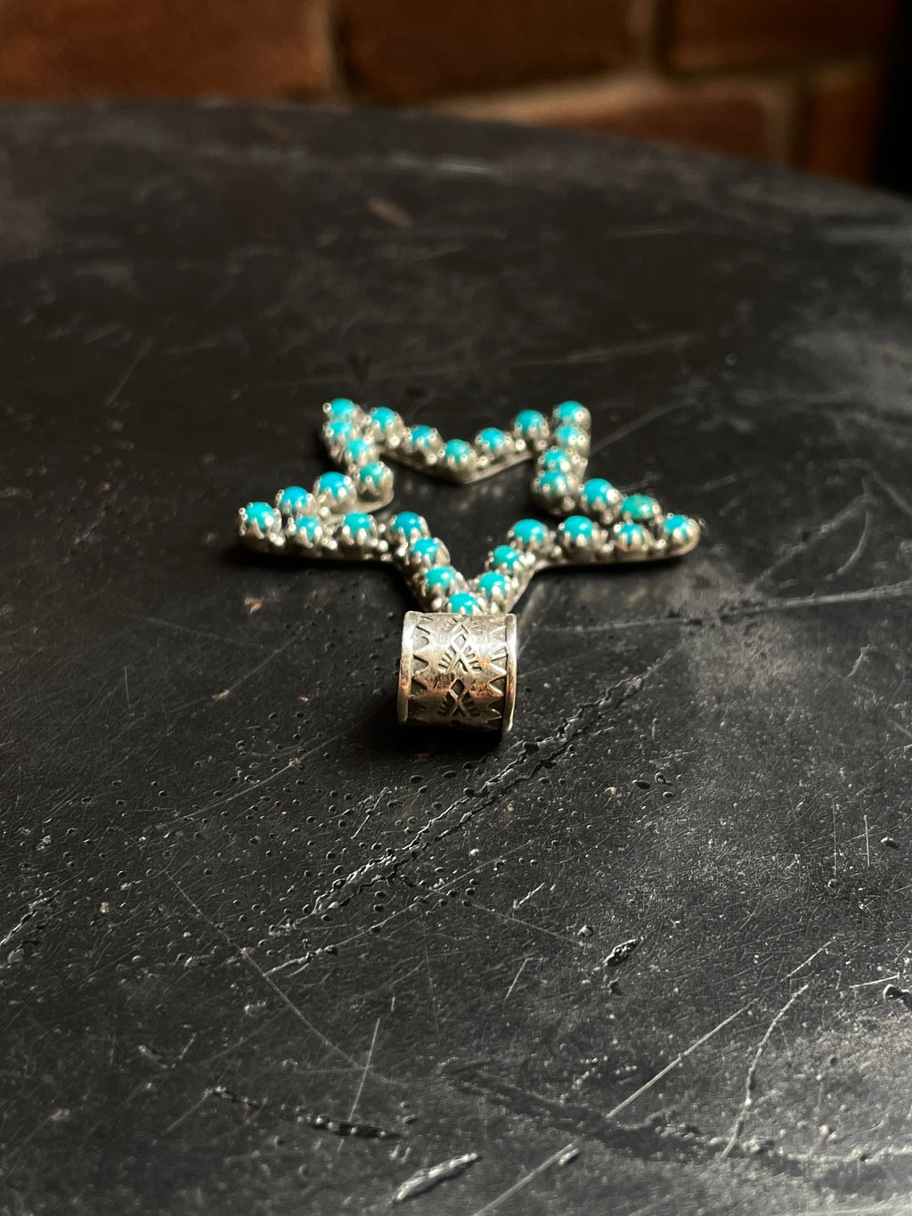 Kingman Turquoise Star Pendant | 925 Sterling Silver C989