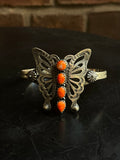 Spiny Oyster Butterfly Cuff Bracelet | 925 Sterling Silver G678