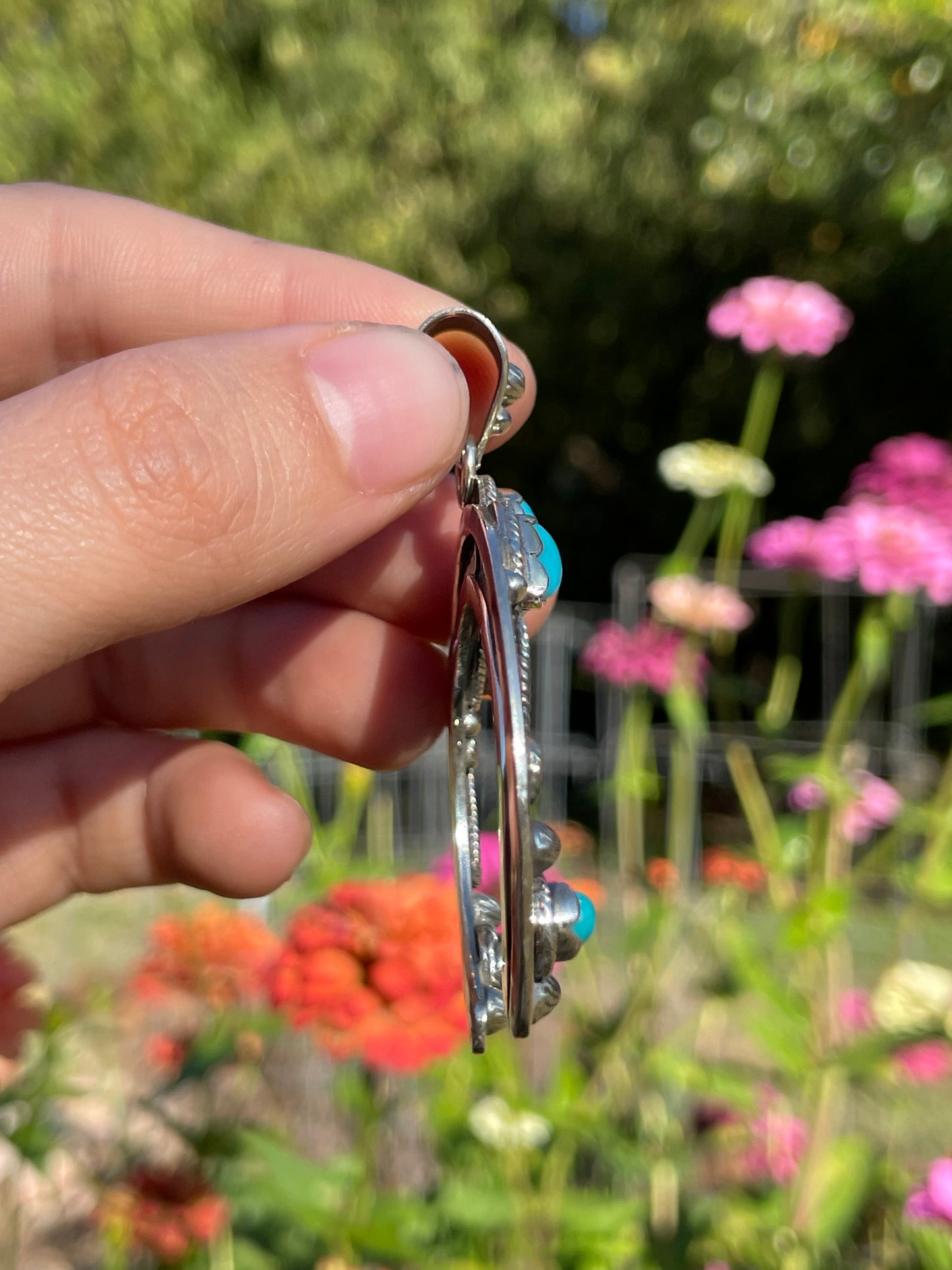 Turquoise Naja Pendant | Sterling Silver 925 B491
