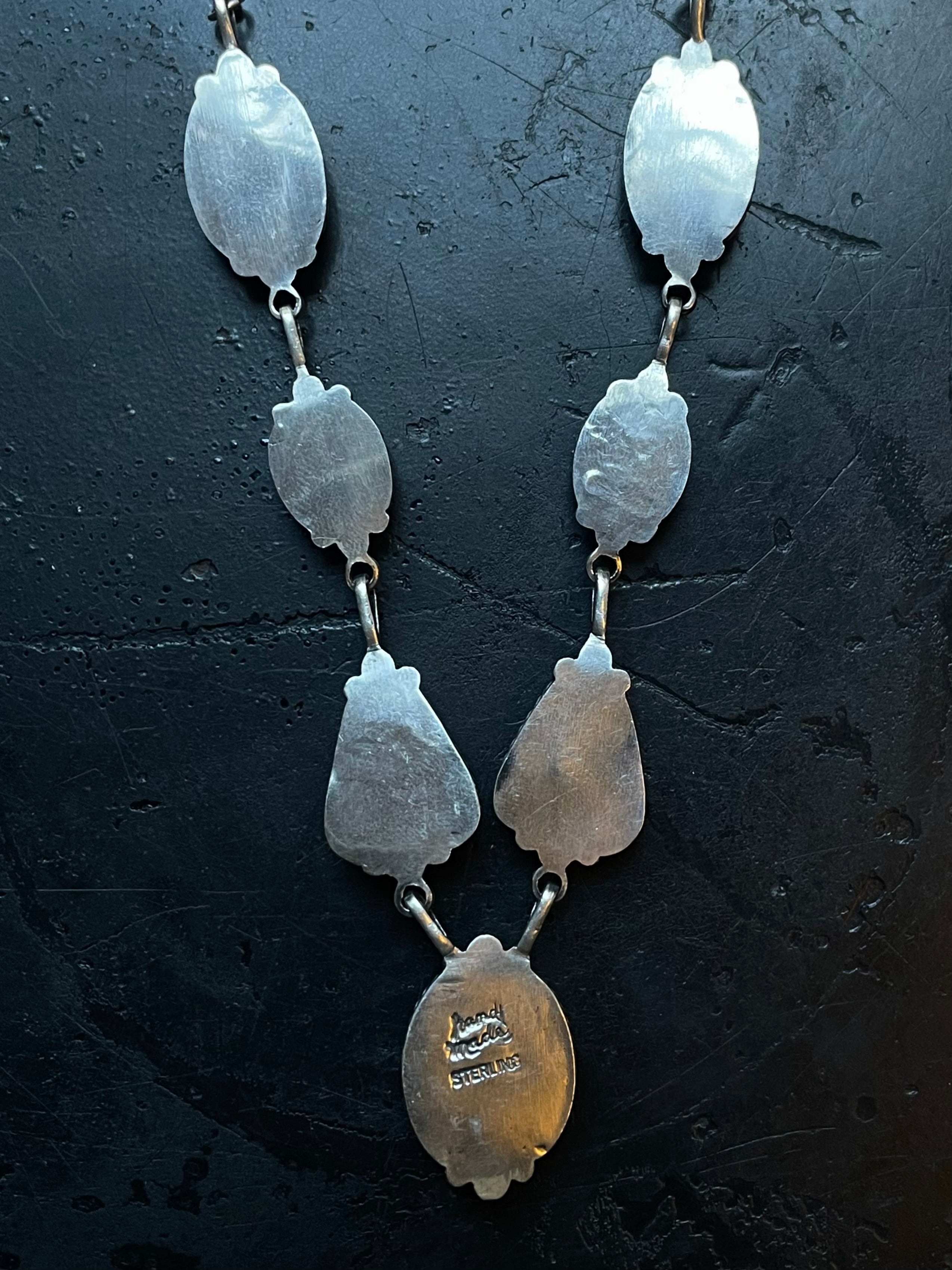 Kingman Turquoise Lariat Necklace | 925 Sterling Silver E352