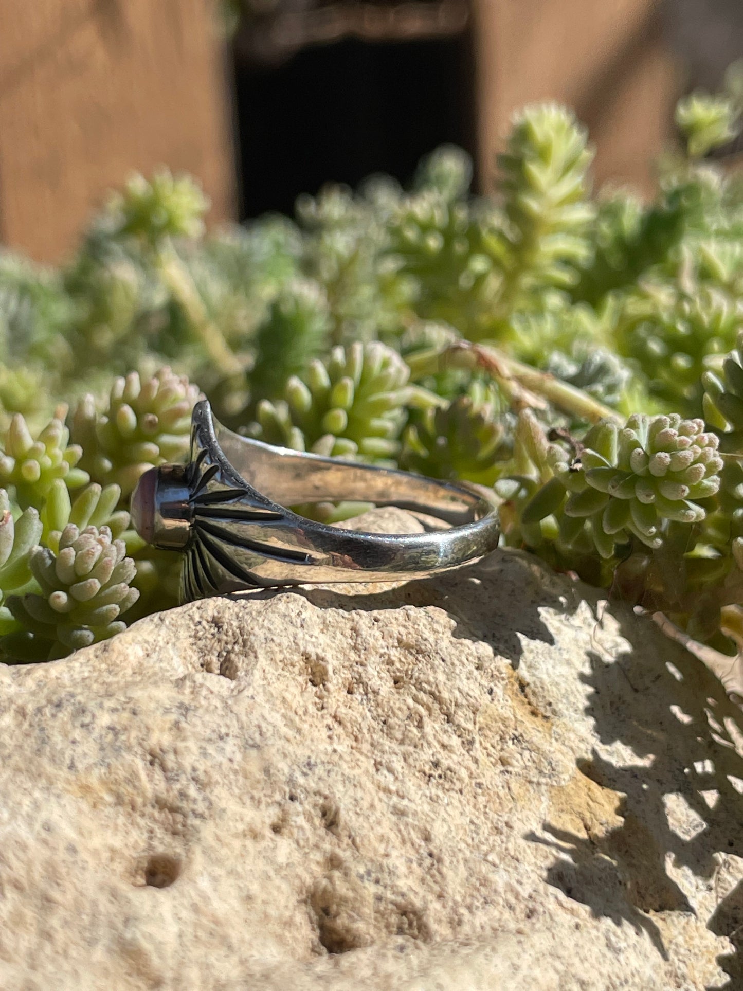 Pink Conch Ring Size 8.75 | 925 Sterling Silver Southwest B985