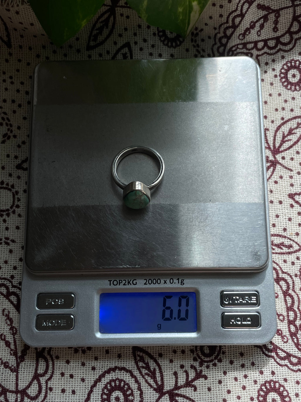 Turquoise Ring | 925 Sterling Silver Size 8 D293