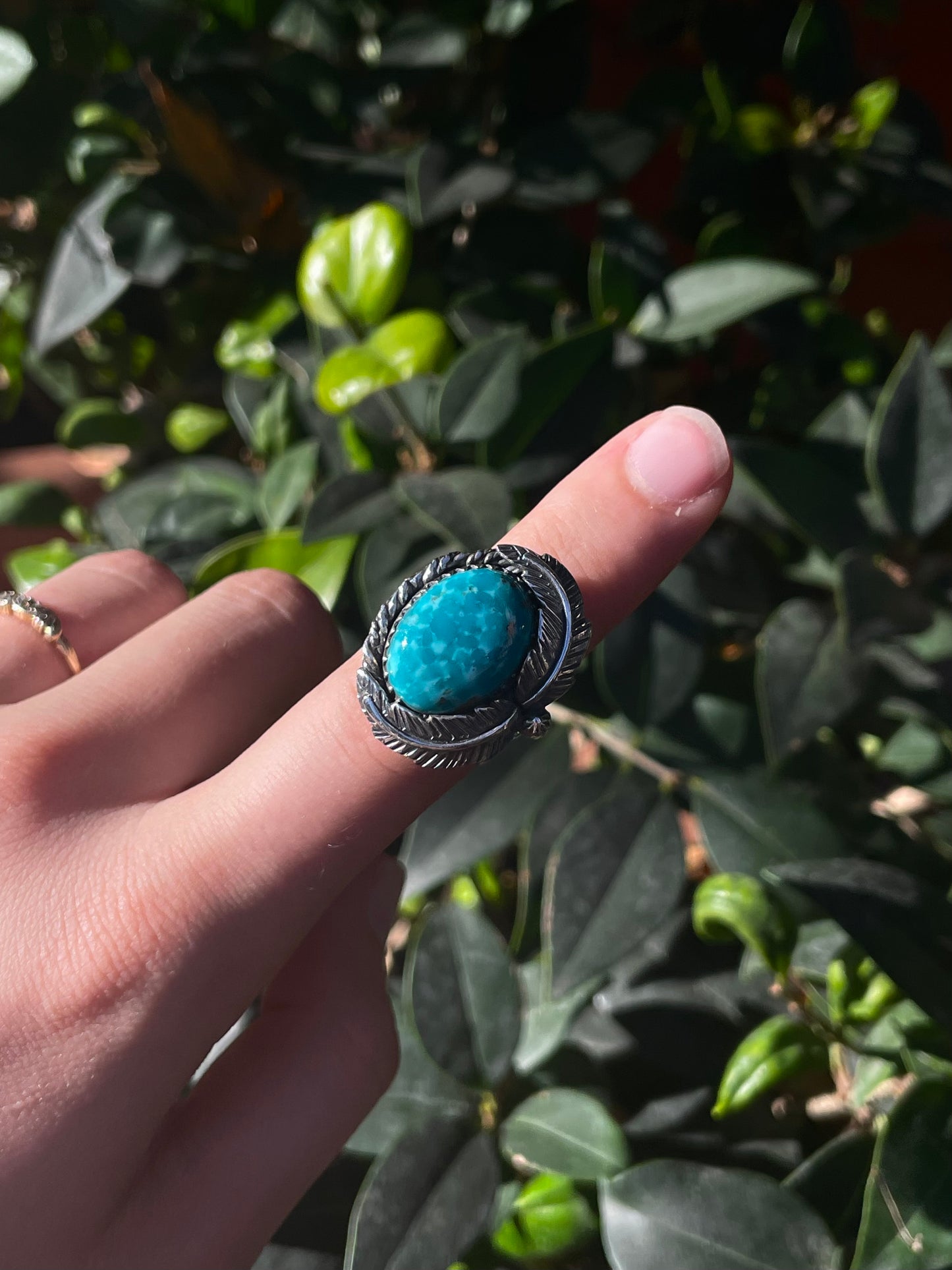 Turquoise Ring Size 8 | 925 Sterling Silver C886