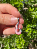 Pink Conch Fish Hook Pendant | 925 Sterling Silver B608