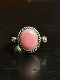 Pink Conch Ring Size 9 | 925 Sterling Silver E759