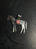 Pink Conch Horse Pendant | 925 Sterling Silver E254