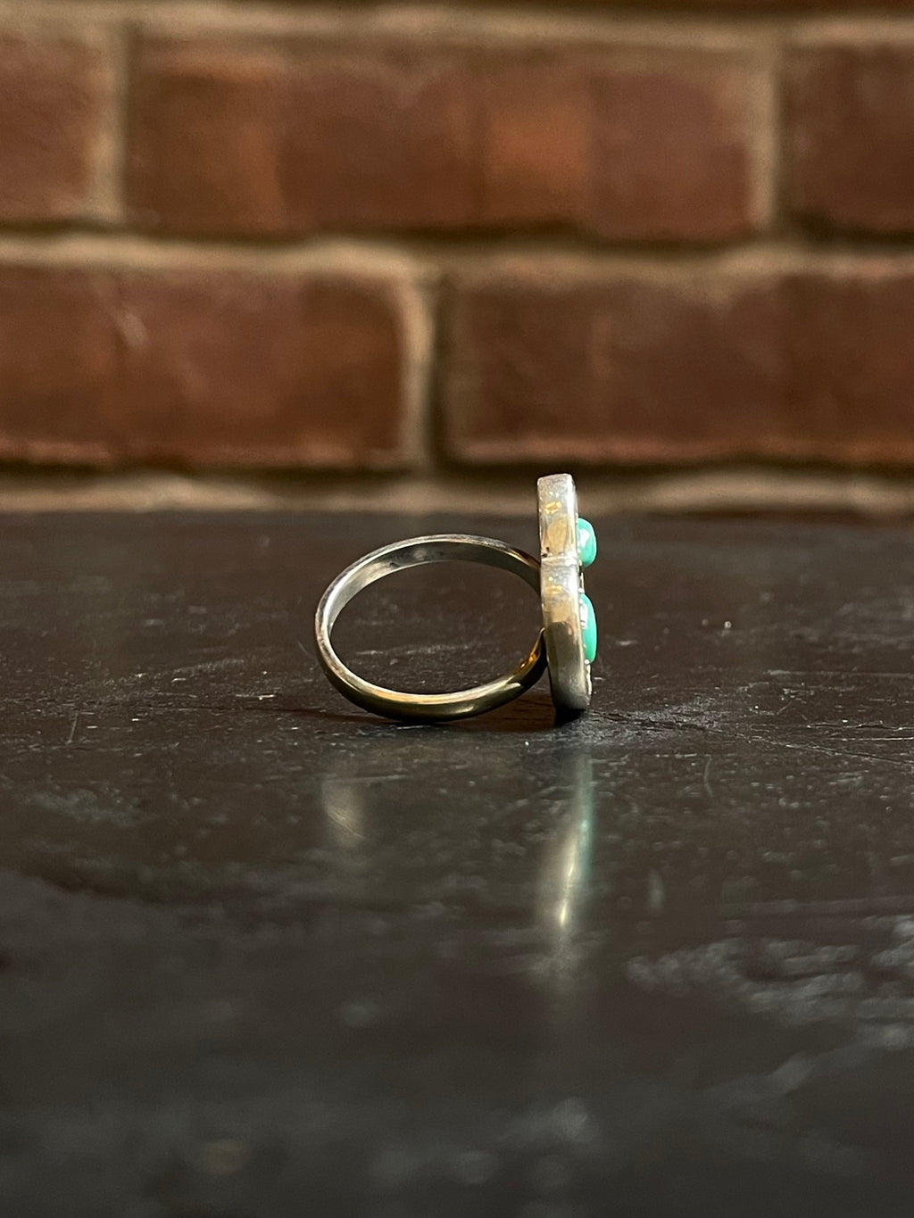 Turquoise Heart Ring Size 6.75 | 925 Sterling Silver G293