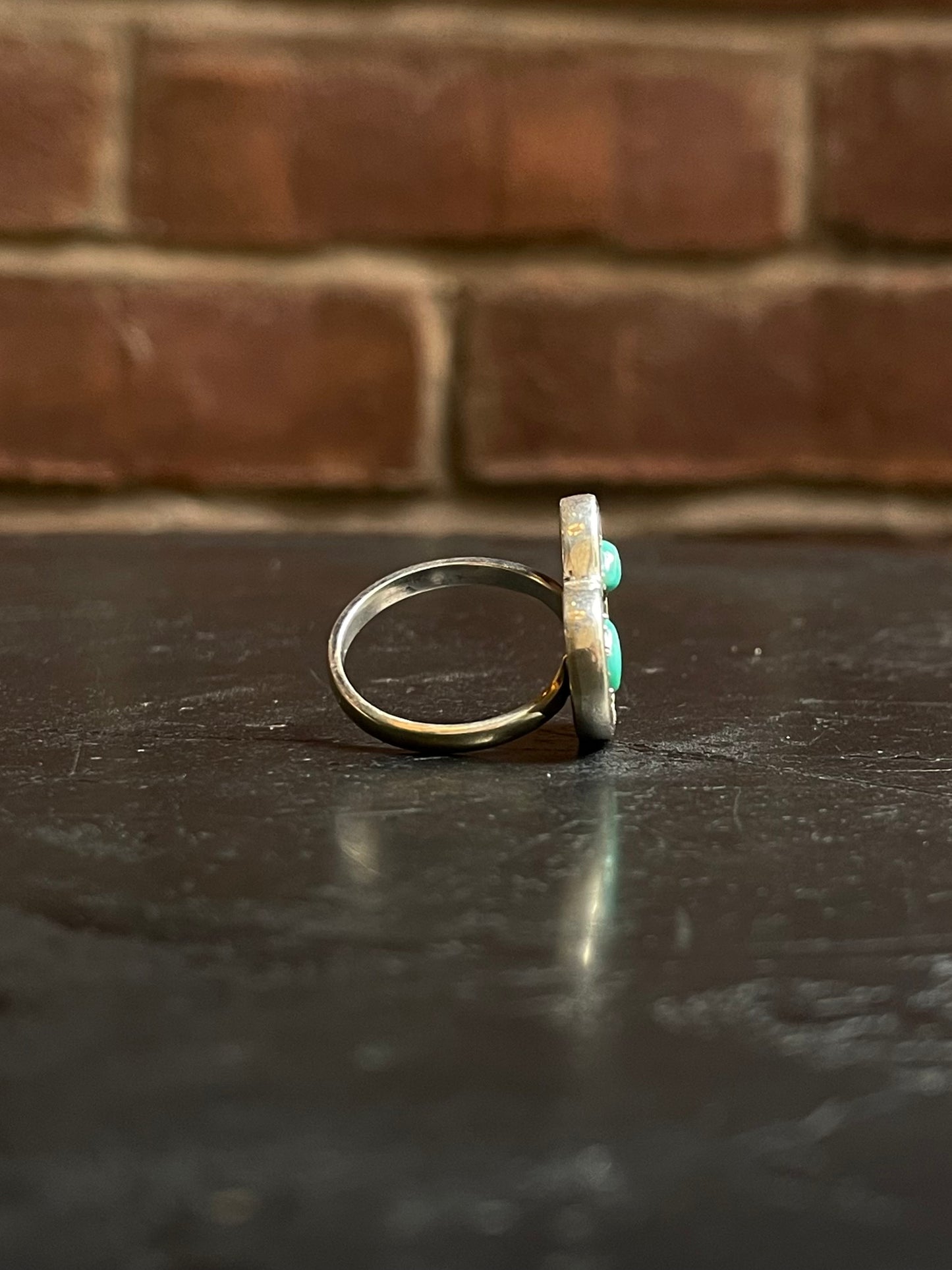 Turquoise Heart Ring Size 6.75 | 925 Sterling Silver G293