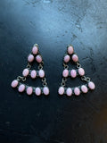 Pink Conch Chandelier Earrings | 925 Sterling Silver E376