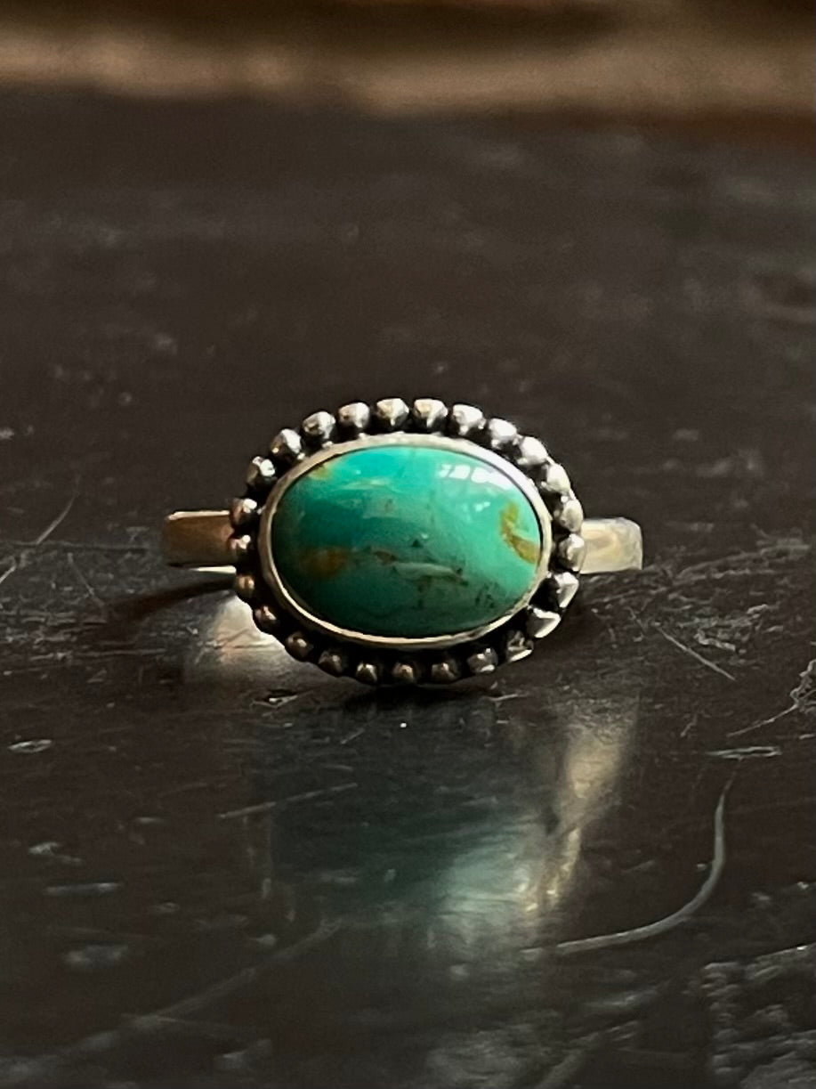 Kingman Turquoise Ring Size 8.75 | 925 Sterling Silver E734