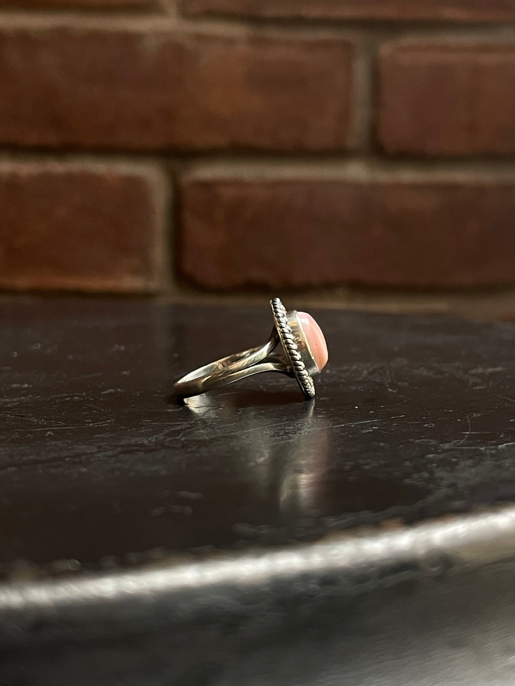 Pink Conch Ring Size 6.75 | 925 Sterling Silver E754