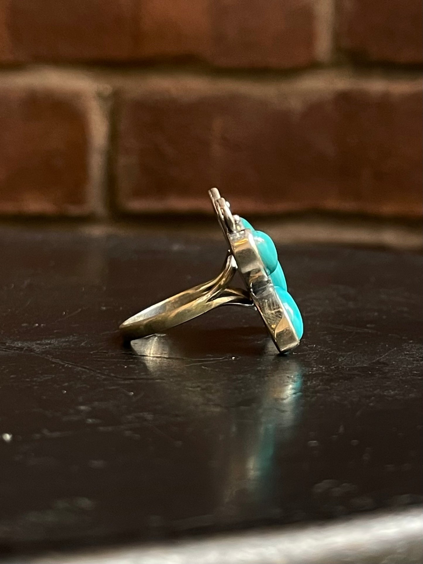Kingman Turquoise Butterfly Ring Size 8 | 925 Sterling Silver G481