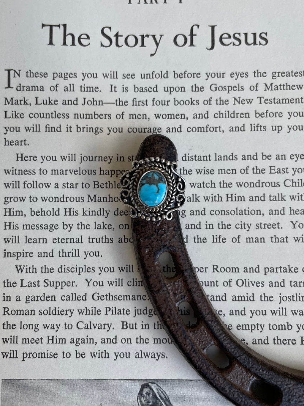 Kingman Turquoise Oval Ring | 925 Sterling Silver Size 6.75 G811