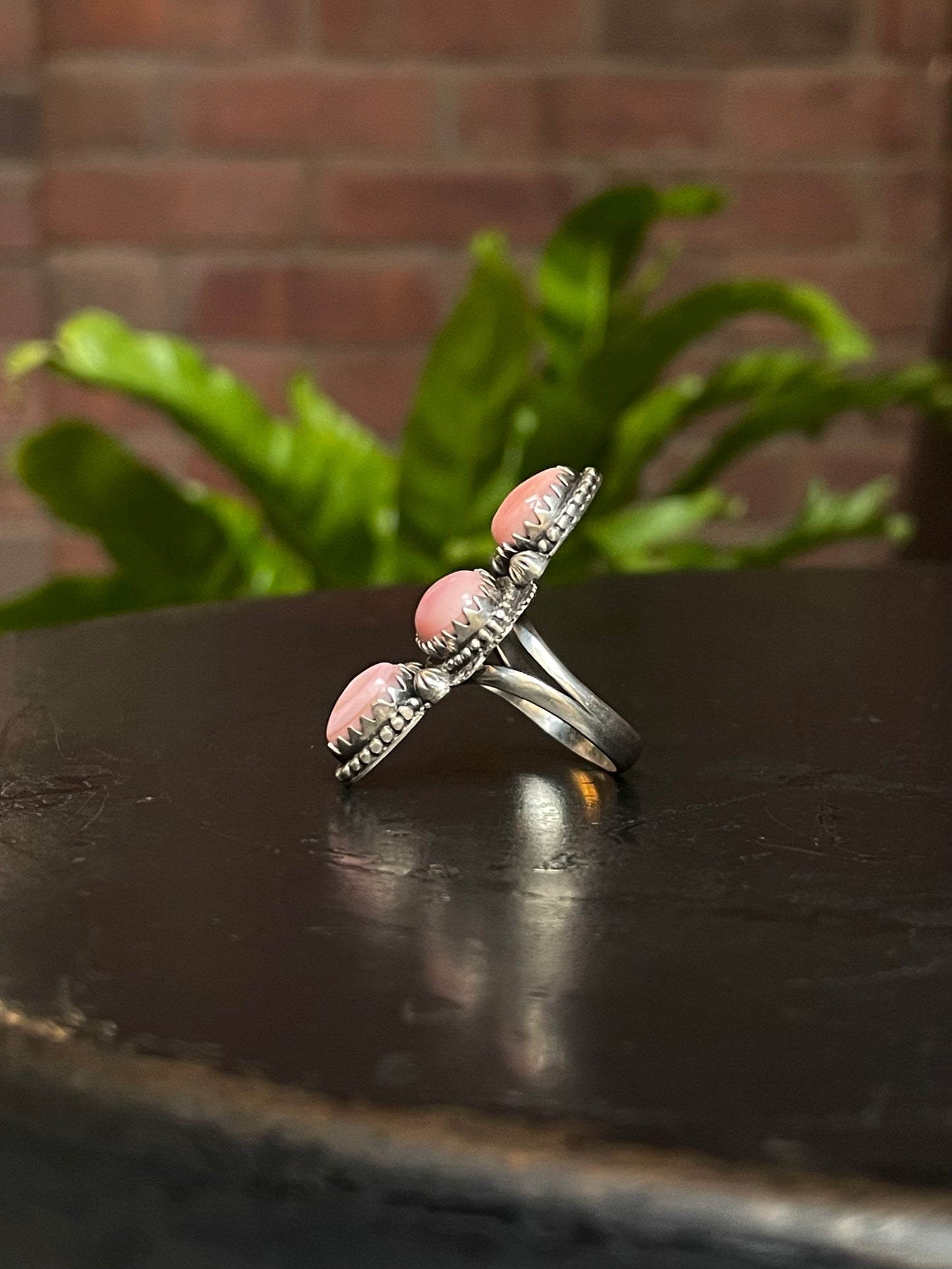 Pink Conch Ring Size 8.5 | 925 Sterling Silver G172