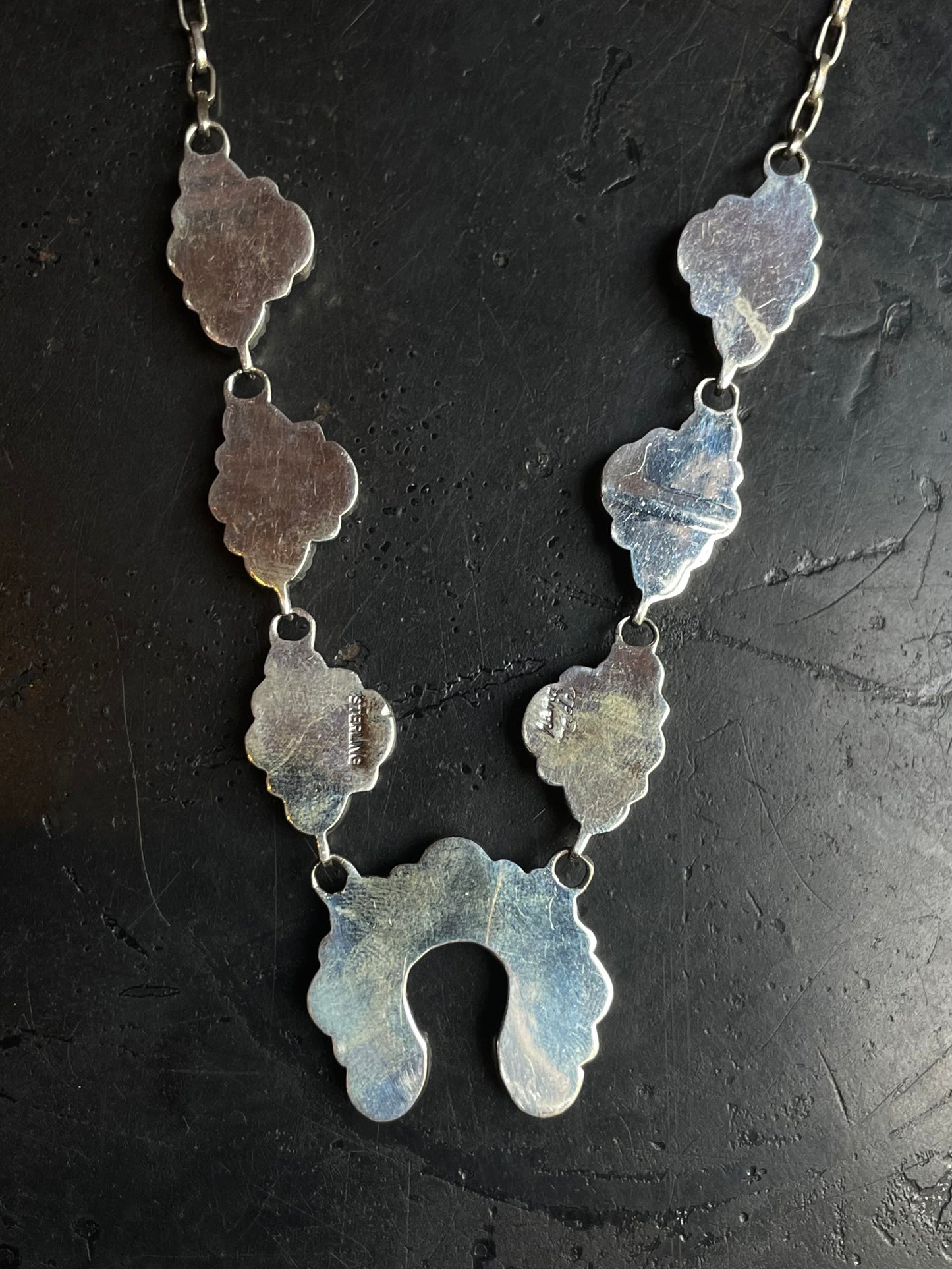Pink Conch Naja Necklace | Blossom Cluster | 925 Silver E556