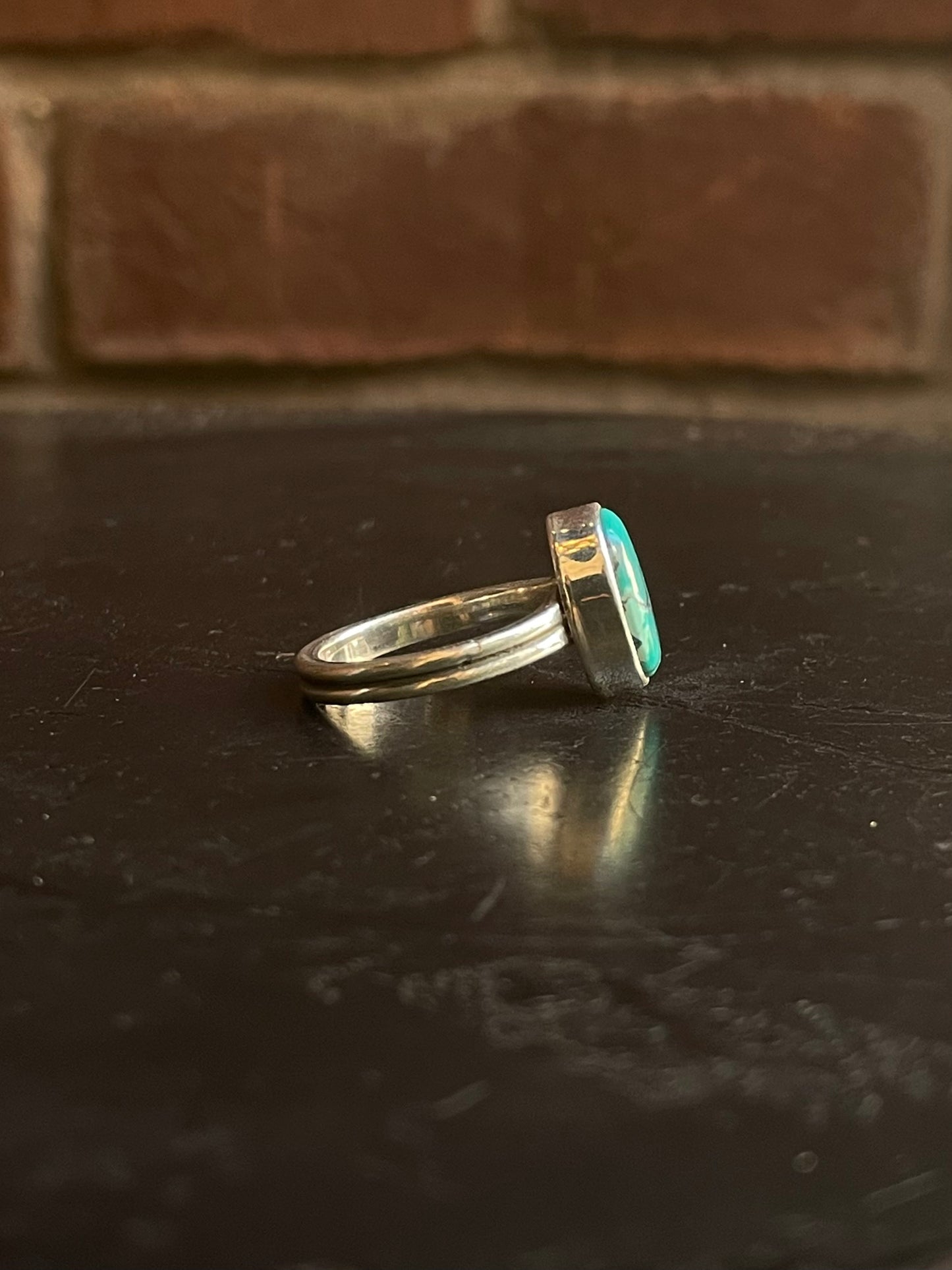Kingman Turquoise Ring | Sterling Silver | Size 9 G350