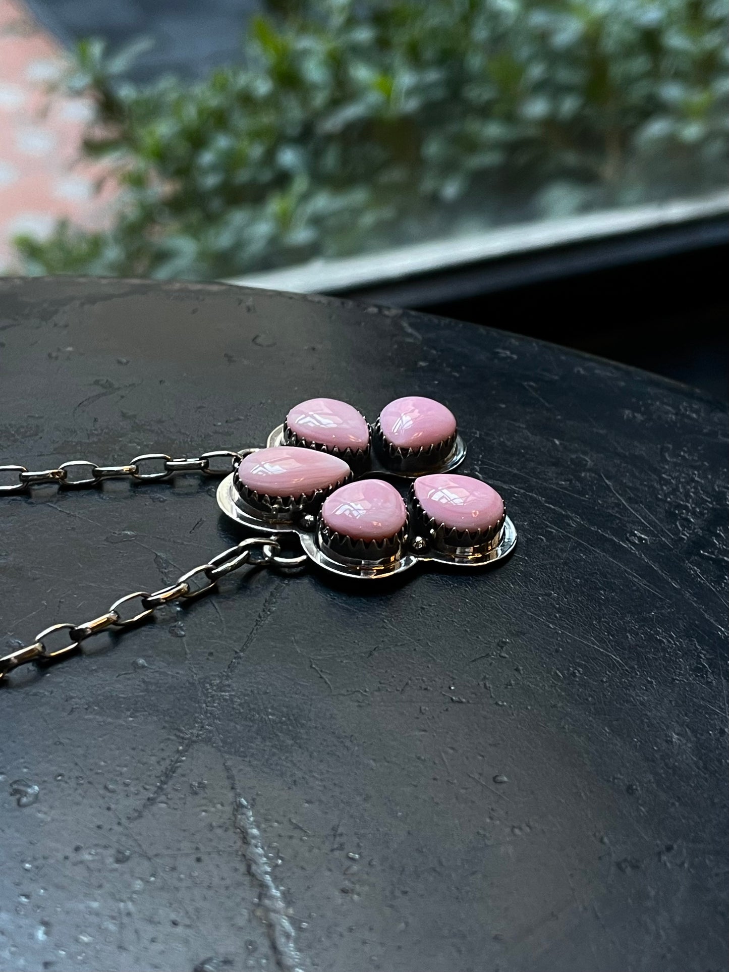 Pink Conch Naja Necklace | 925 Sterling Silver E327