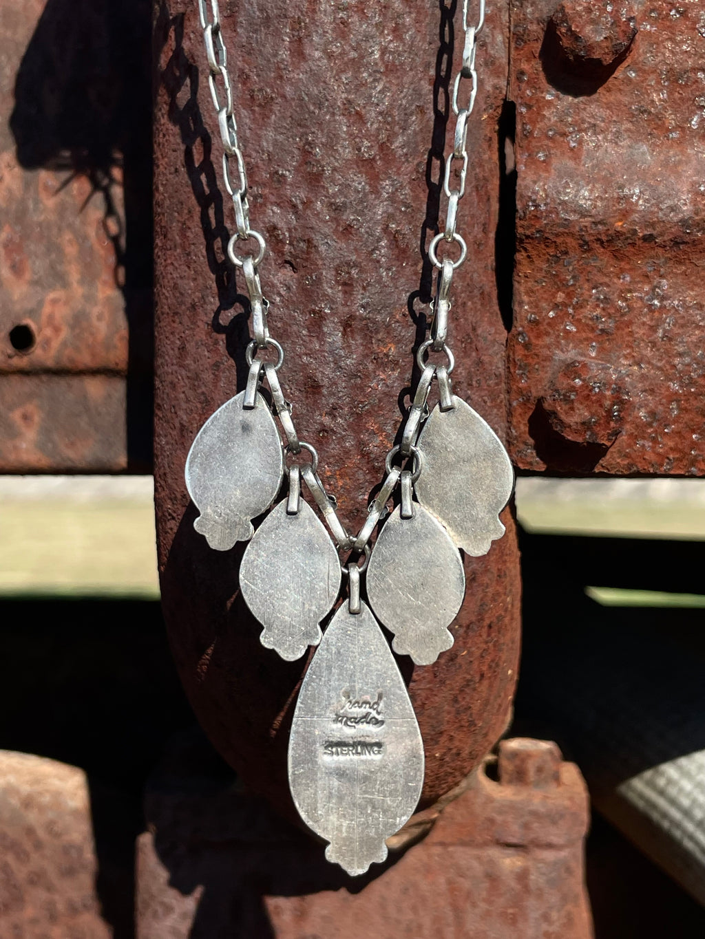 Pink Conch & Turquoise Necklace | 925 Sterling Silver E339
