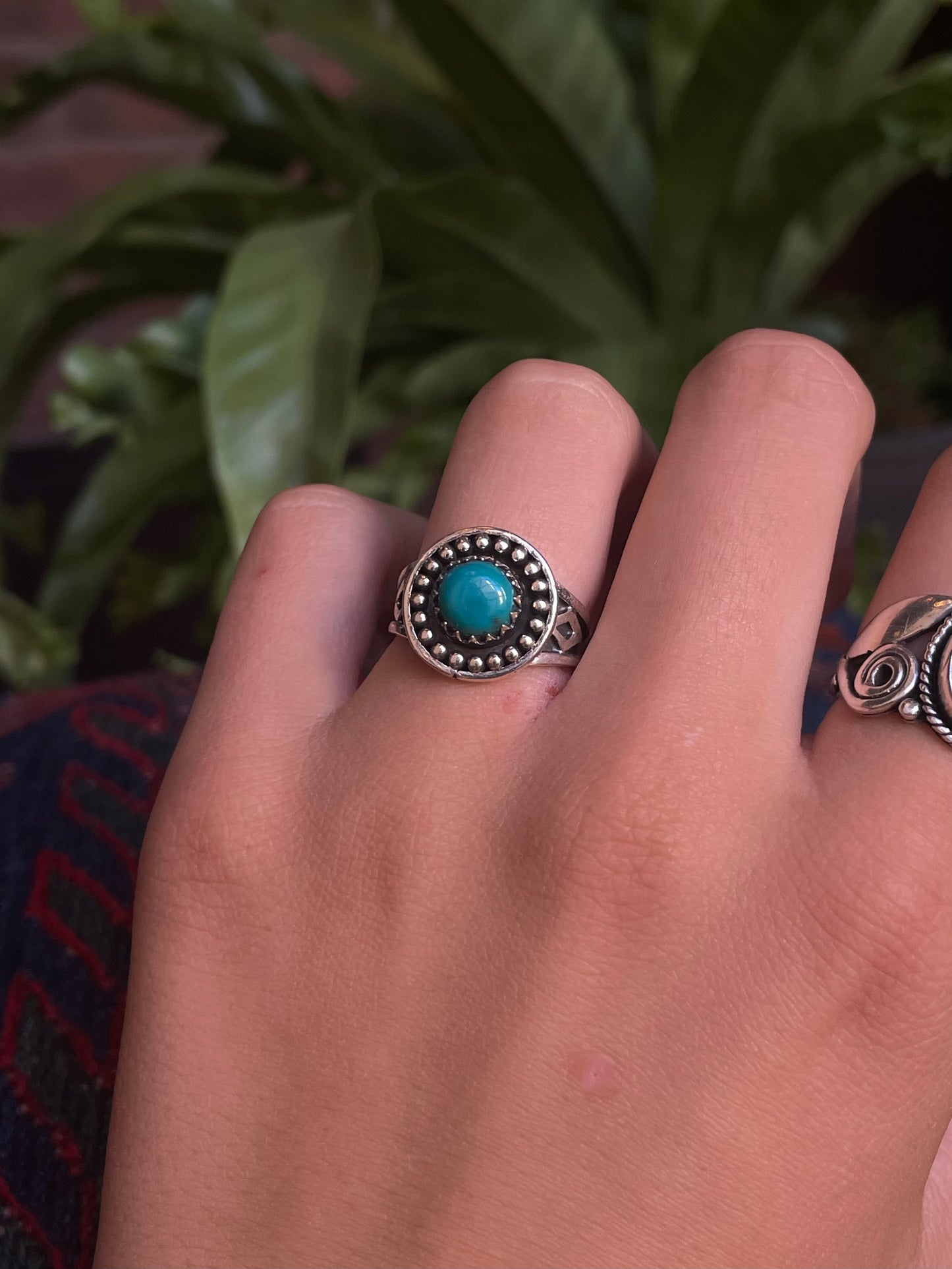 Kingman Turquoise Ring | Sterling Silver | Size 7 G369