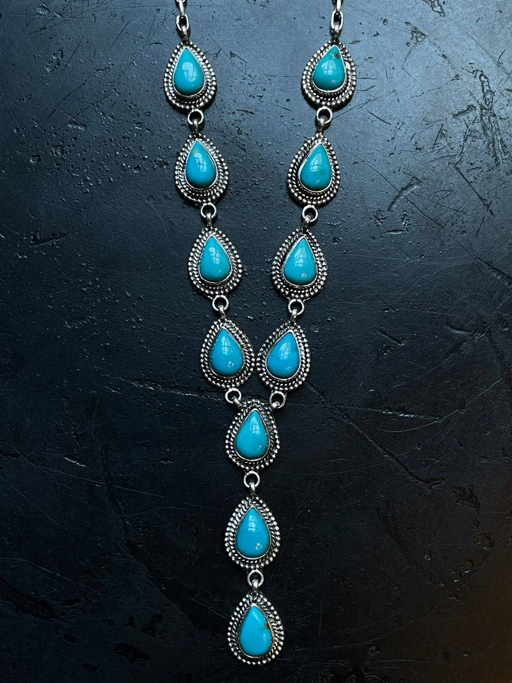 Kingman Turquoise Necklace | 925 Sterling Silver E367